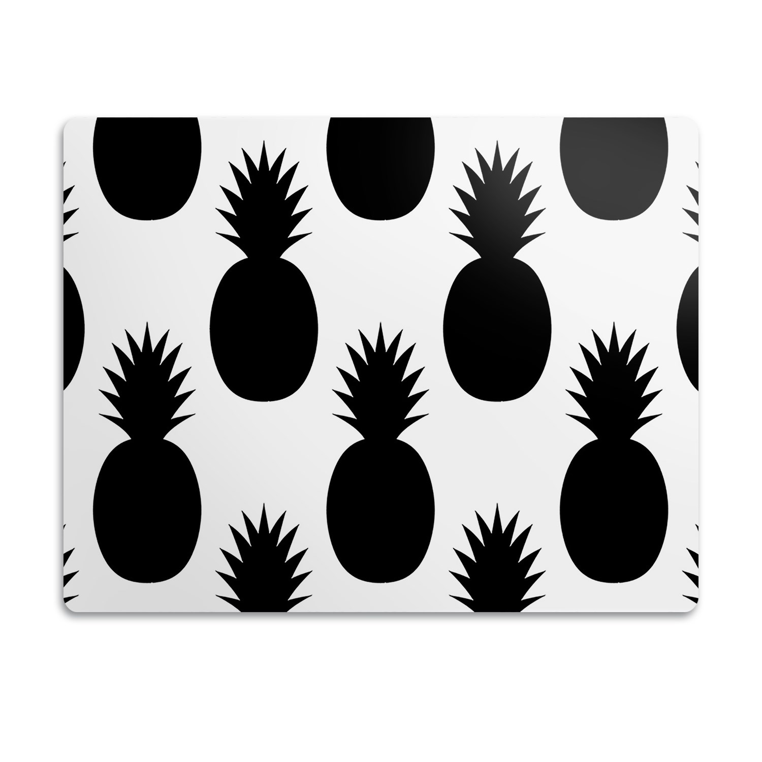 Levně Podložka pro kočky psa pod misky Černý ananas 60x40 cm