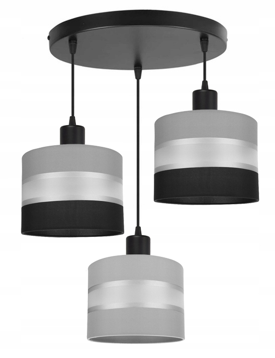 Stropní Svítidlo Převis Stínítko Gala Bílo-šedá MIX