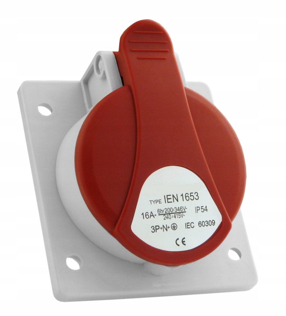 

Gniazdo tablicowe skośne gniazdo skos 16A/5p IP44