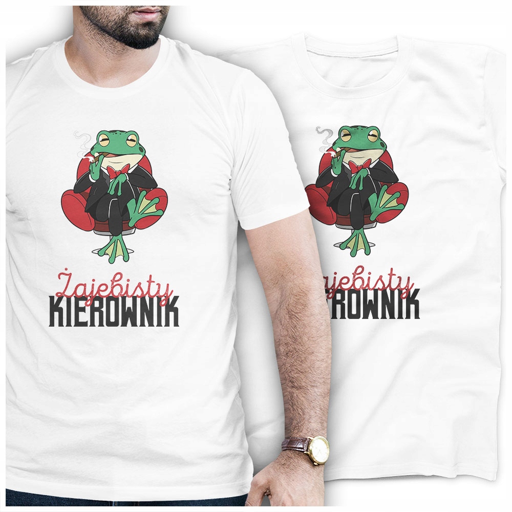 

Tshirt Żaba Żajebisty dla Kierownika XXL