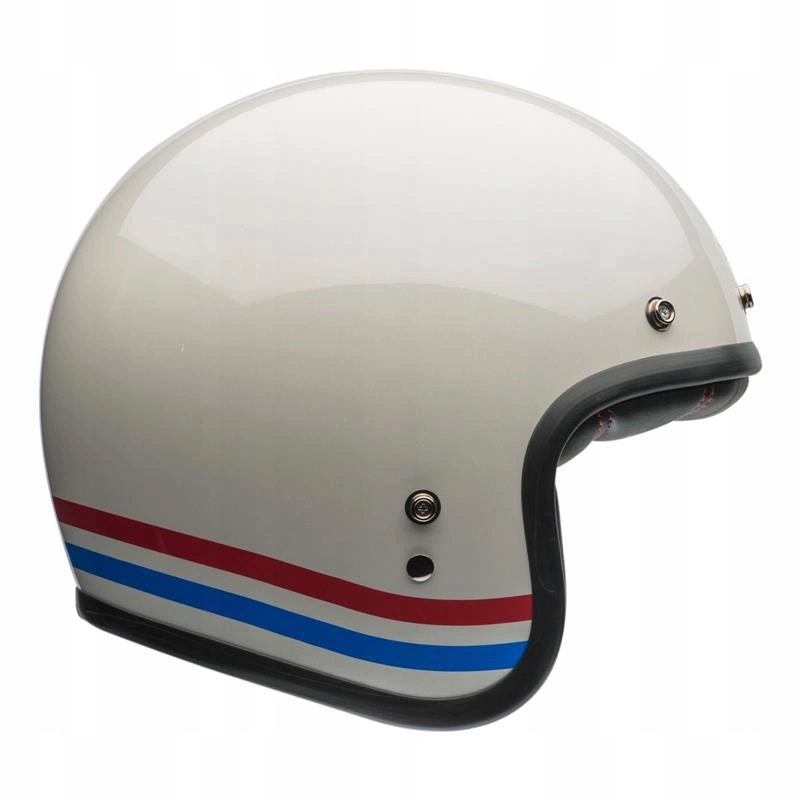 Prilba Bell Custom 500 ECE6 Stripes Pearl White/red/blue červená Darčeky