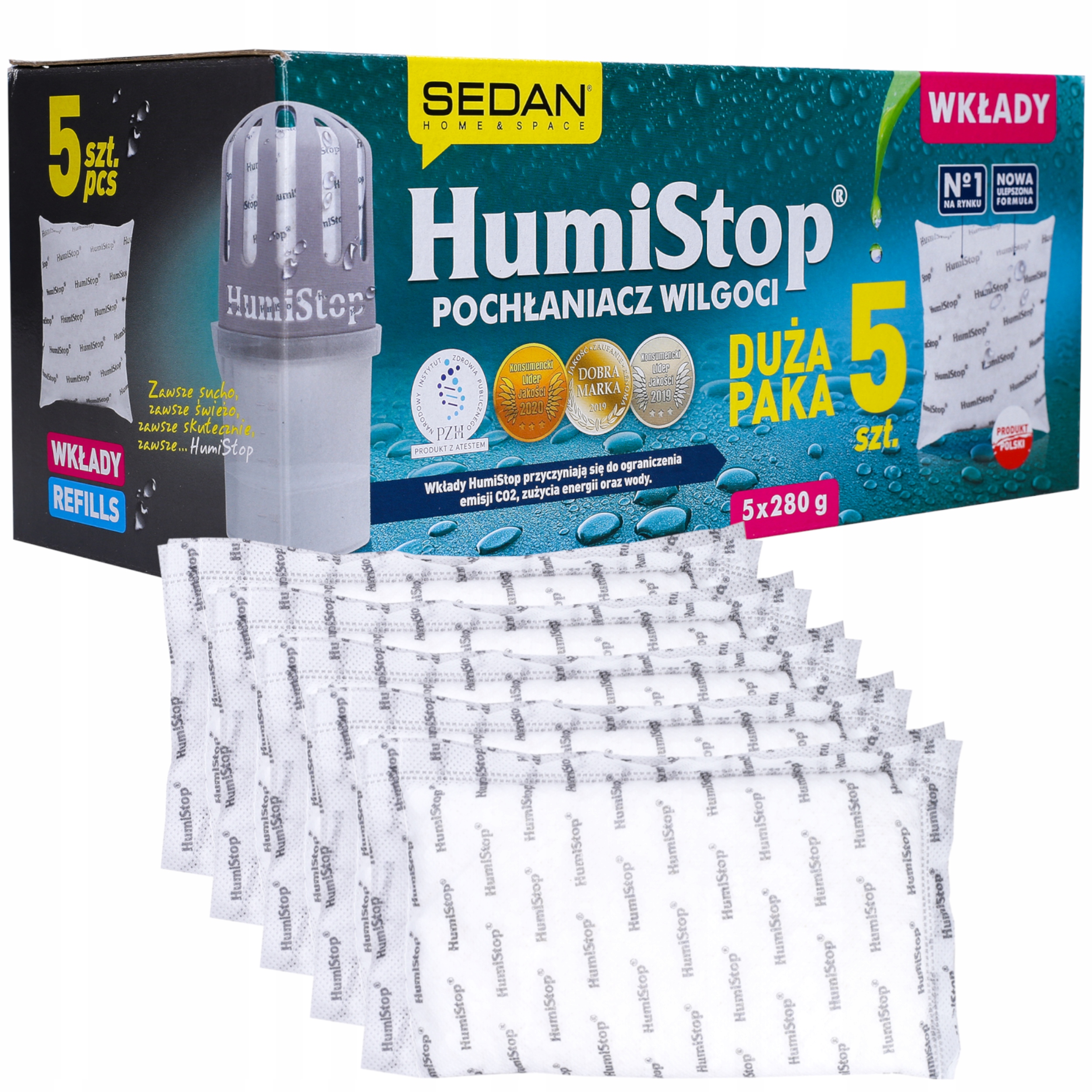 

Humistop wkłady do Pochłaniacza Wilgoci x5 szt