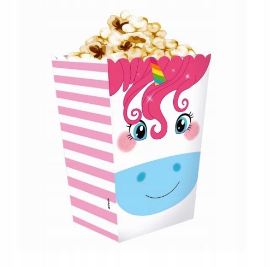 

Pudełko na popcorn Tęczowy Jednorożec pudełeczko