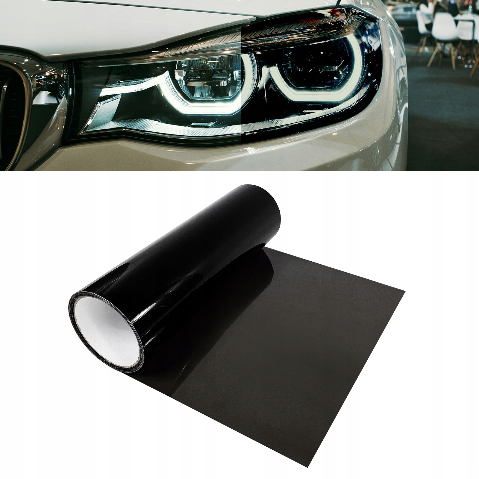 Samolepiaca fólia na tuning zmien vzhľadu svetlometov automobilov