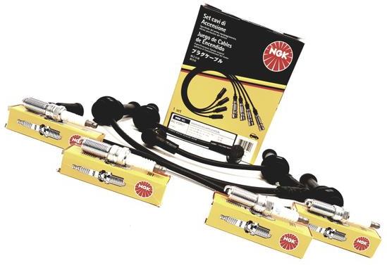 NGK PRZEWODY + ŚWIECE VOLVO S40 II V50 C30 1.6