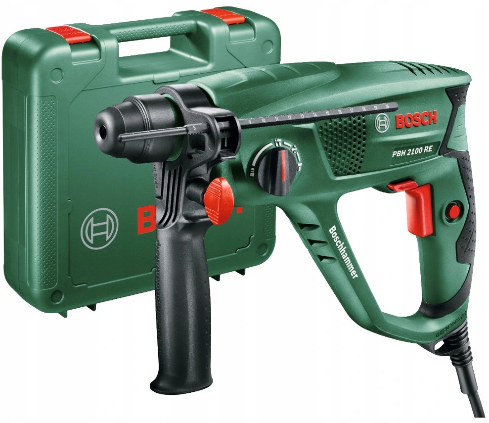 MŁOTOWIERTARKA WIERTARKA BOSCH PBH 2100 RE WALIZKA SDS-Plus 1,7J