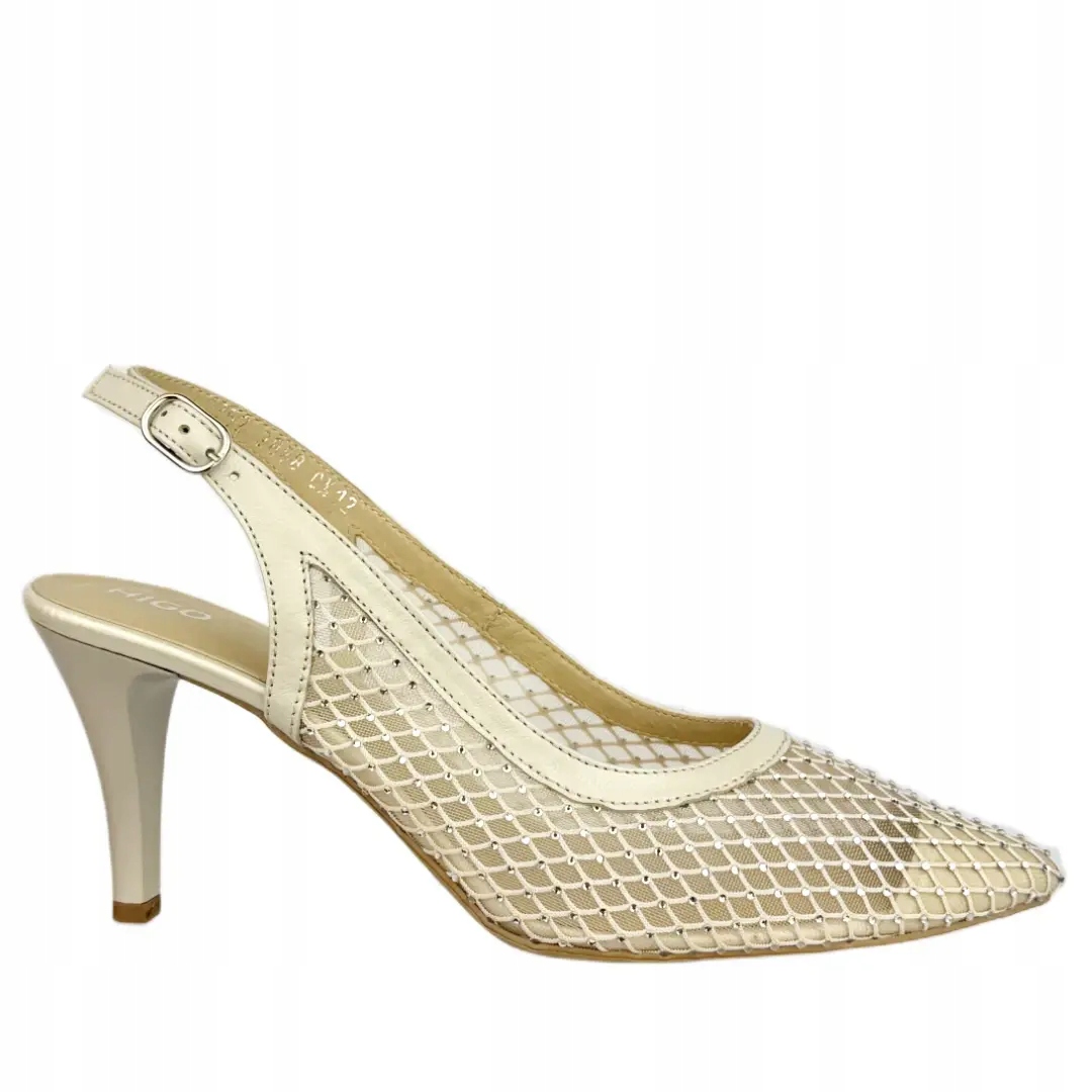 Dámské lodičky Higo 2888 ECR464/SI Velikost 40, Ecri (krémová/béžová)