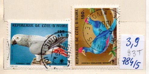 Wybrzeże Kości Słoniowej 83 T , nr 784/ 5