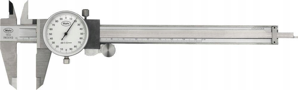 Posuvné měřítko s hodinovou stupnicí 150 mm 0,02 mm Mahr