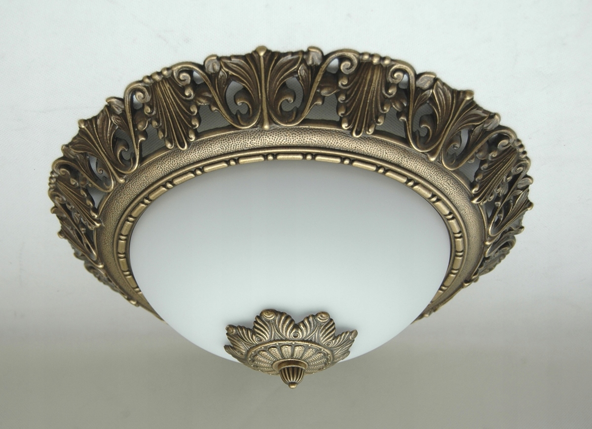 Stropné Svietidlo, mosadzná stropná lampa, stropná lampa