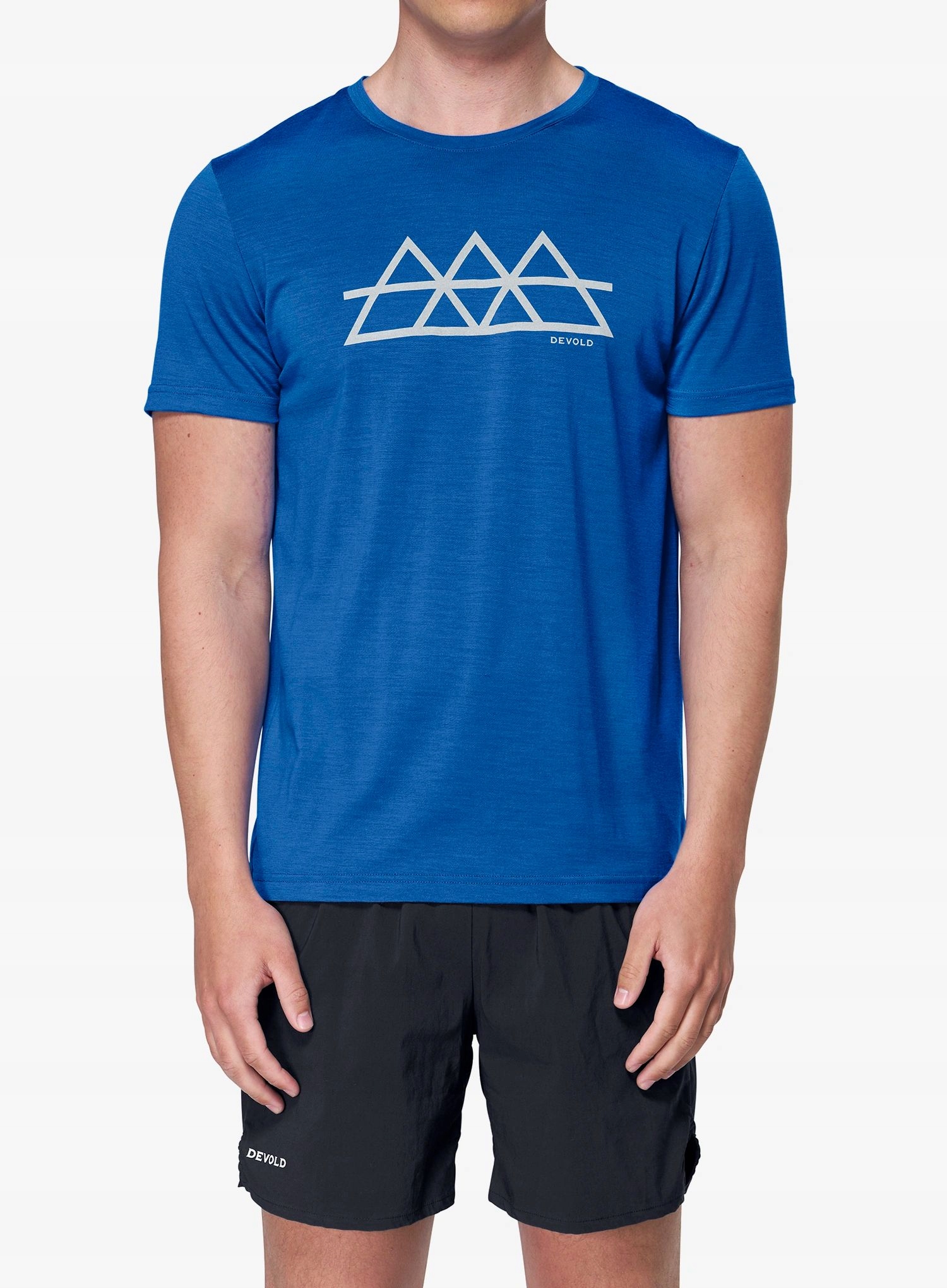 Merino tričko Devold Classic Triple Tee royal XL