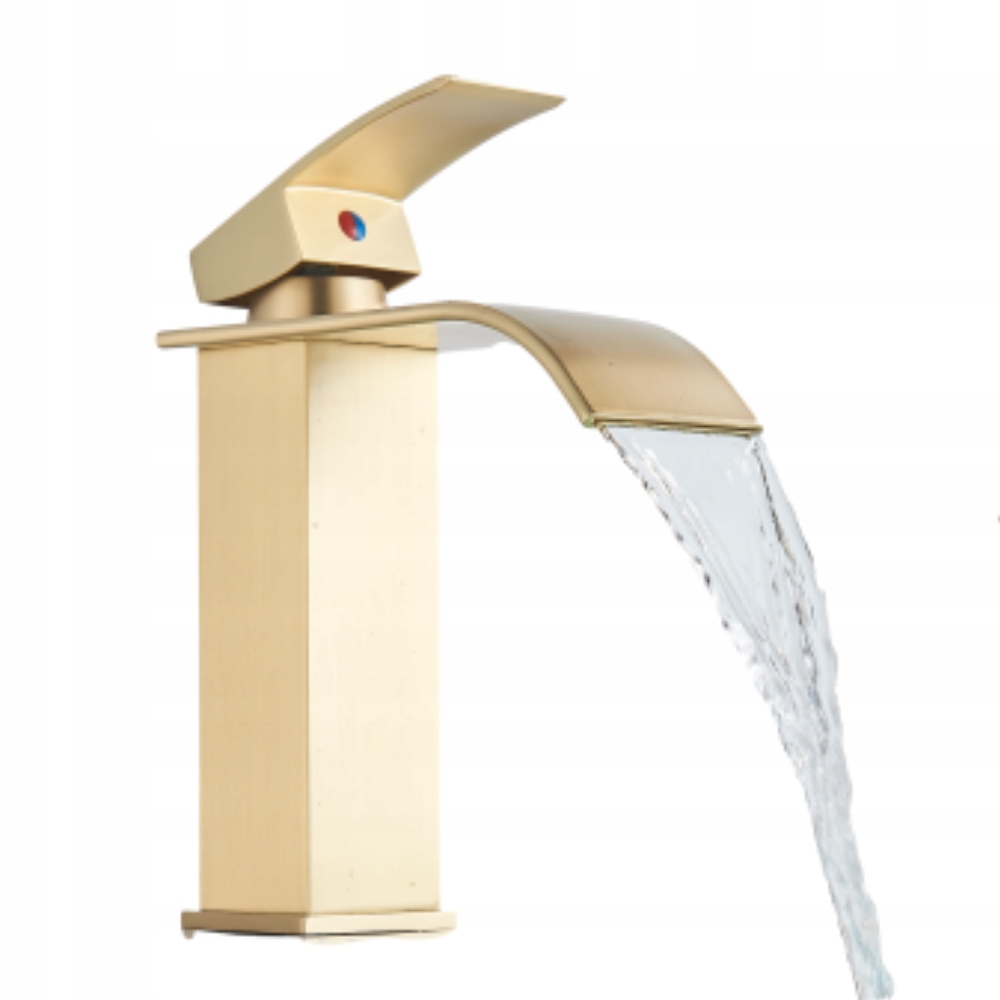 Umyvadlová Baterie Zlatá Baterie Pro Umyvadlo Stojící Mosaz