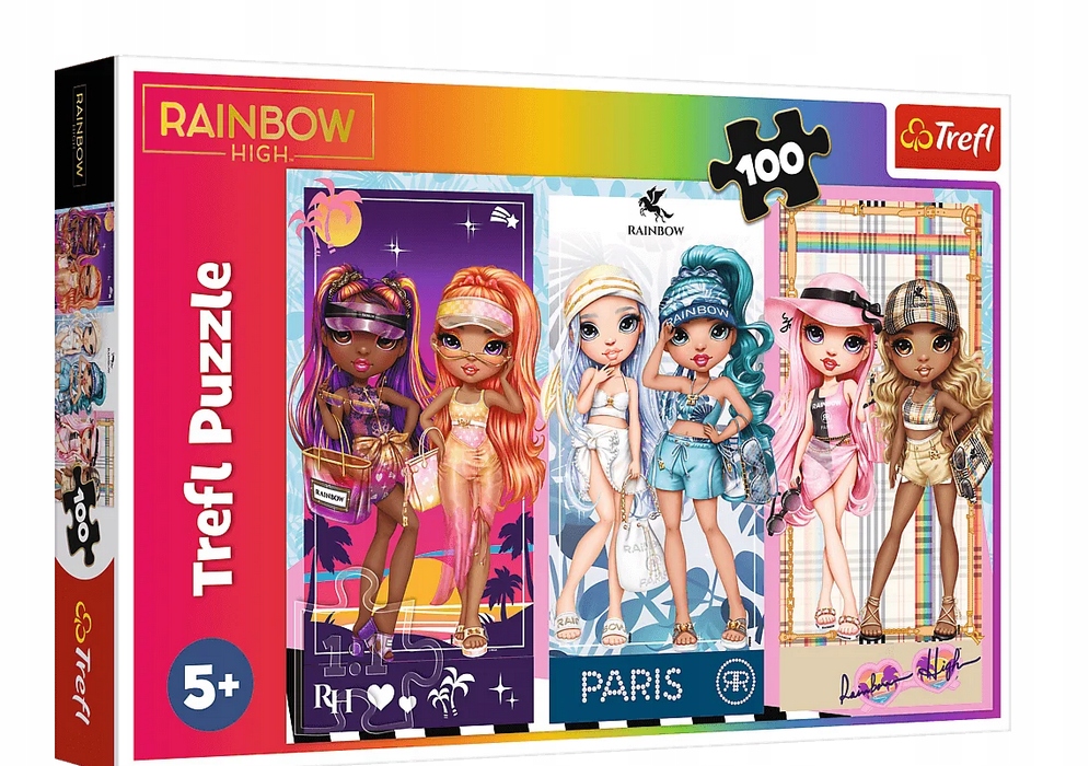 

Puzzle 100 Tęczowe Lalki Rainbow High Trefl
