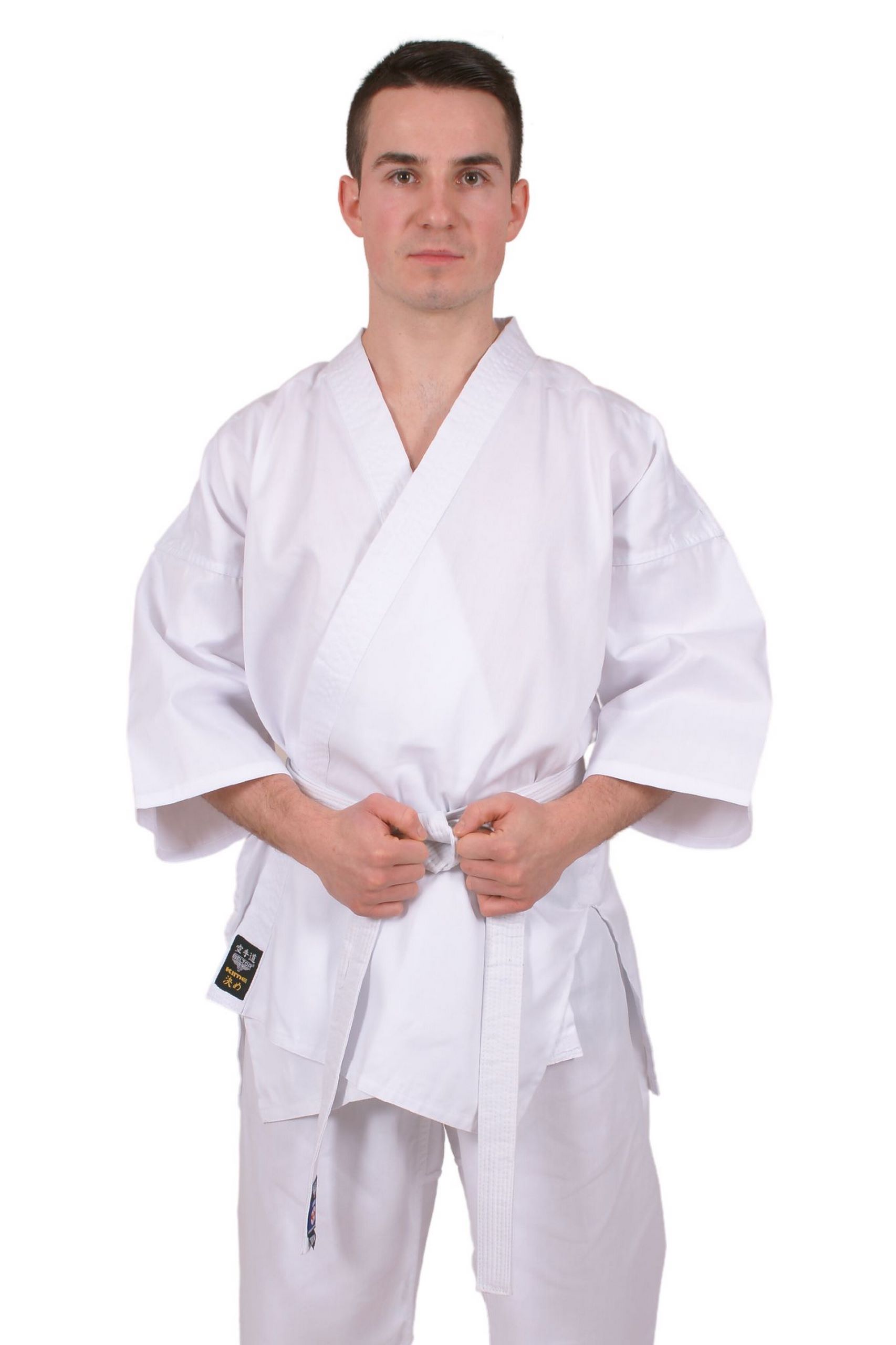 BELTOR PAS KARATE DO KIMONA KYOKUSHINKAI BIAŁY 200 CM SHIRO OBI KIMONO Kolor biały