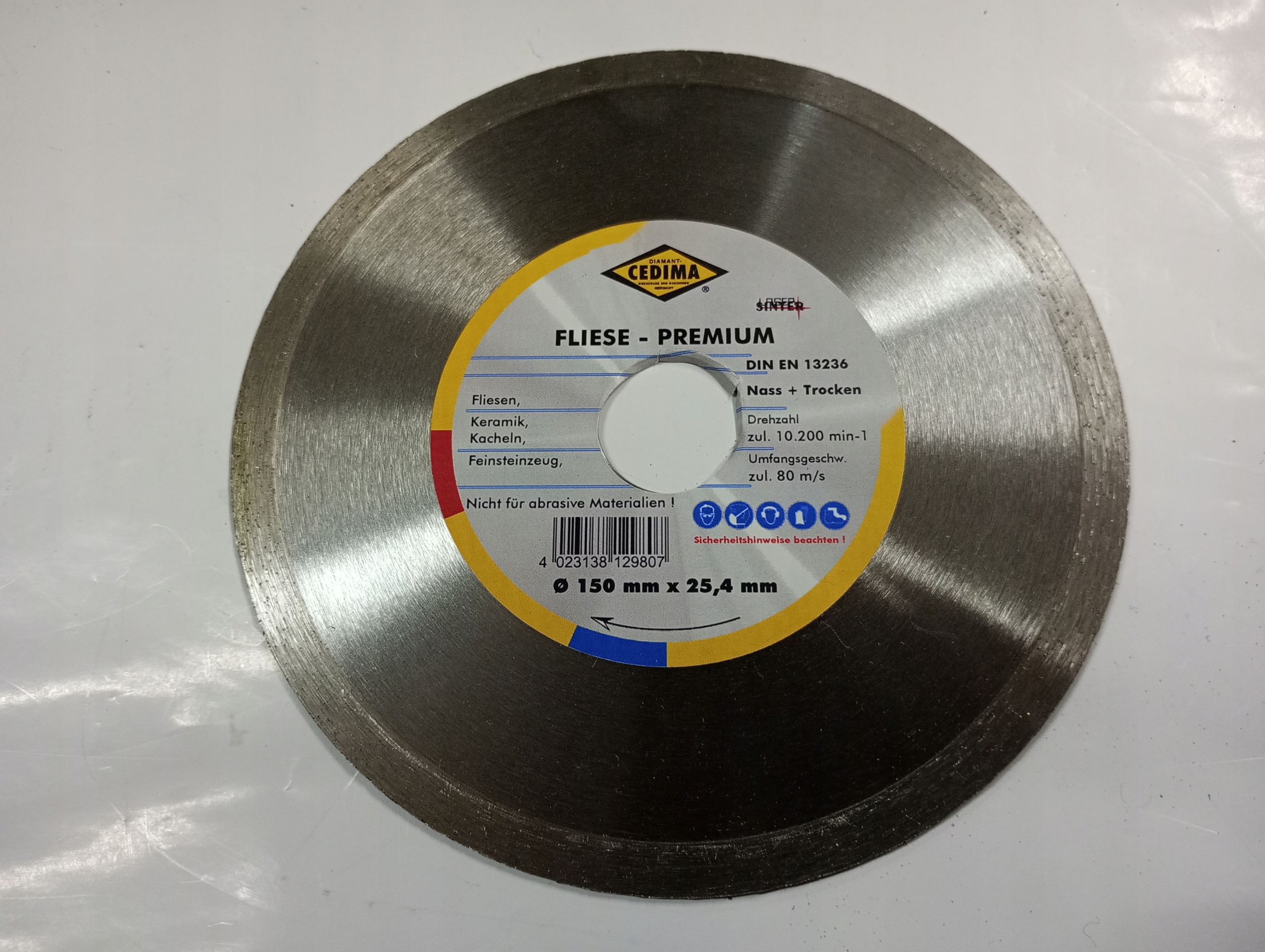 fliese diamantový kotouč premium 150x25,4