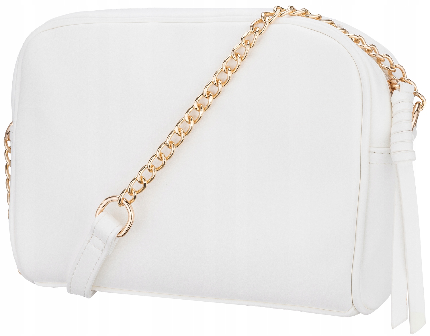 Torebka MONNARI Listonoszka CHANELKA PIKOWANA BIAŁA Model BAG0150-000