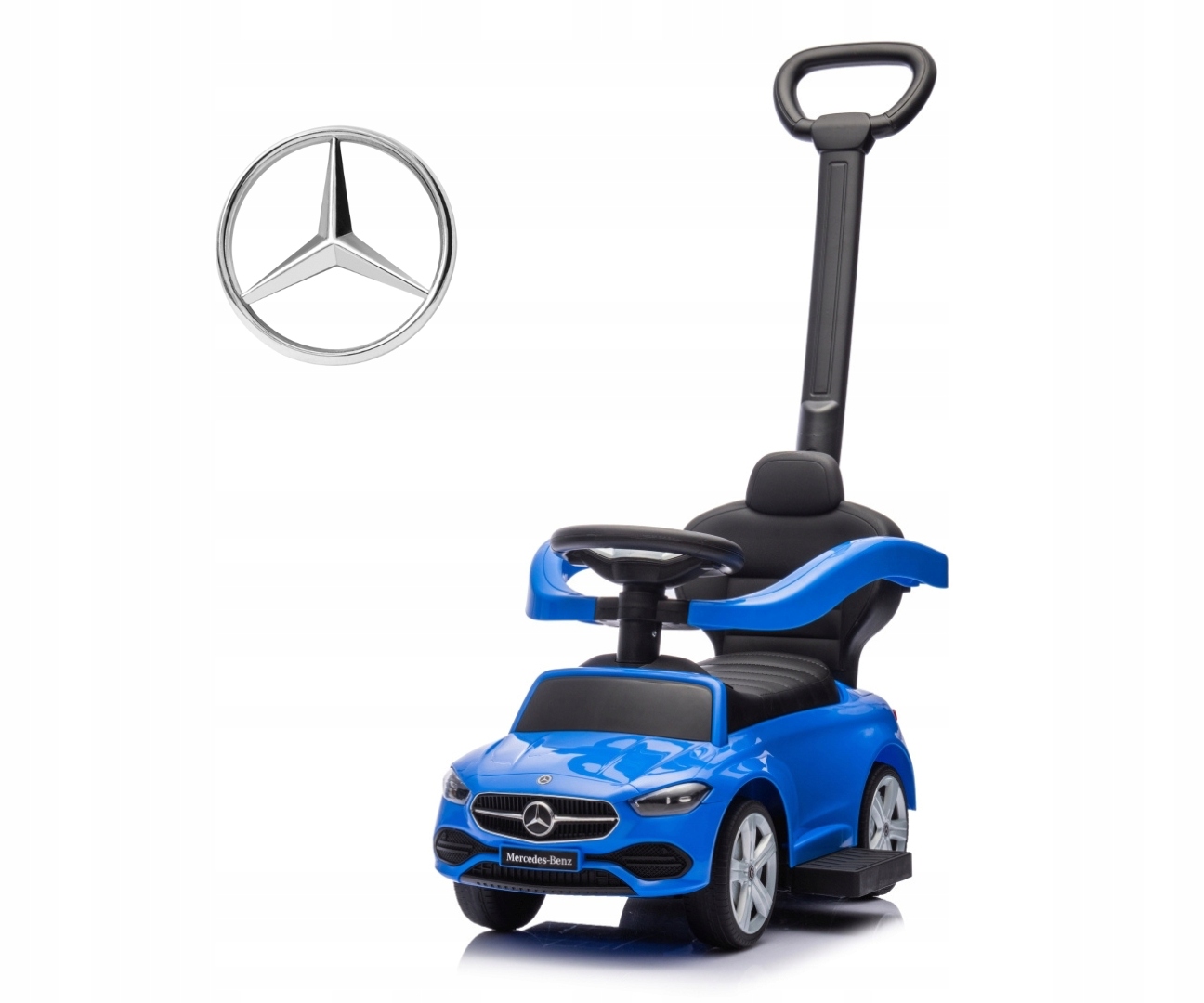 Milly Mally Pojazd Jeździk z rączką Mercedes C-Class Blue na Roczek