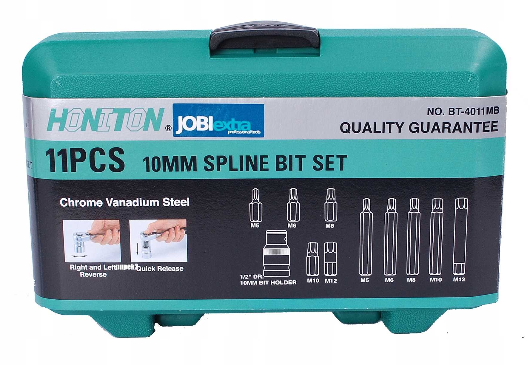 Honiton Sada Nástavcov Bity Spline 12 ks H4012 Nástavce S Bitom Kufor