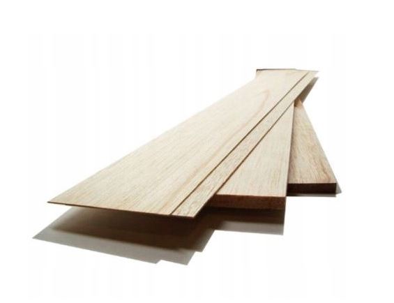 x10 ks Balsová Prkénka 15 mm Deska Na Makety 1m 100cm Středně Tvrdá