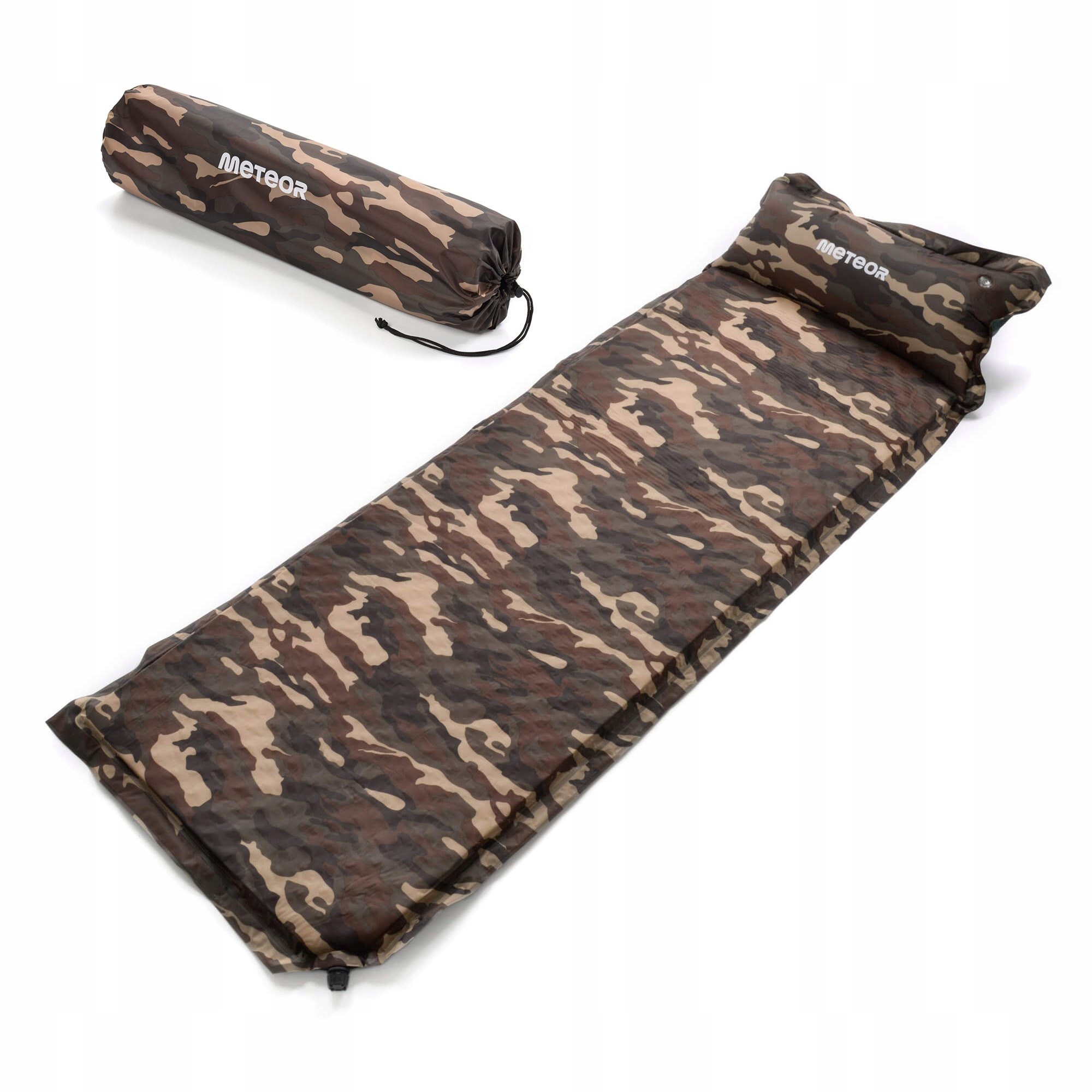 Mata Samopompująca Materac Karimata Dmuchana Meteor 188x66x3,8 z poduszką