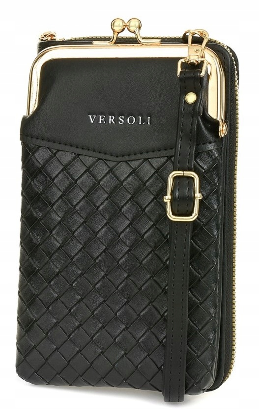 

Torebka Na Telefon Etui Portfel Czarny 2408