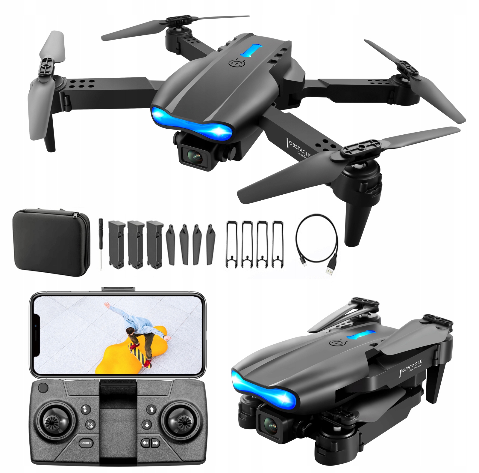 Drone E99 K3 Pro avec caméra HD 4K – PIE TECHNOLOGIE