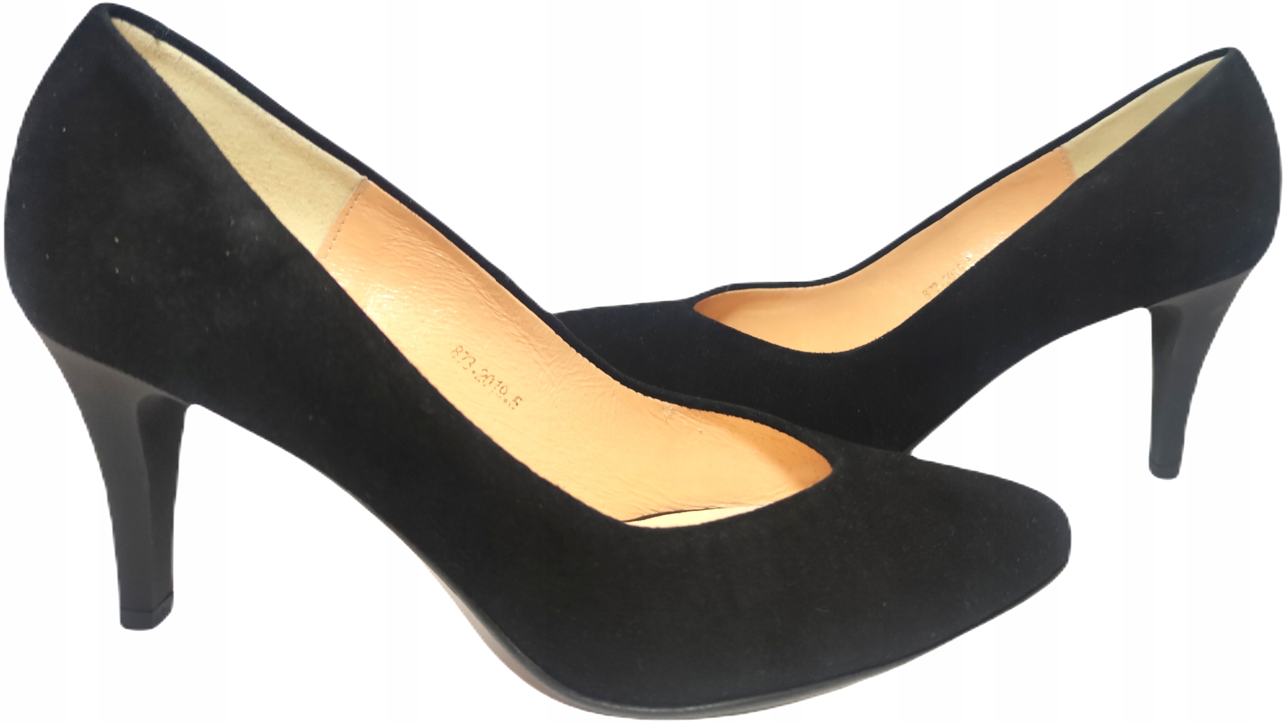 Semišové lodičky Kůže Espinto černé c-873 r39,5