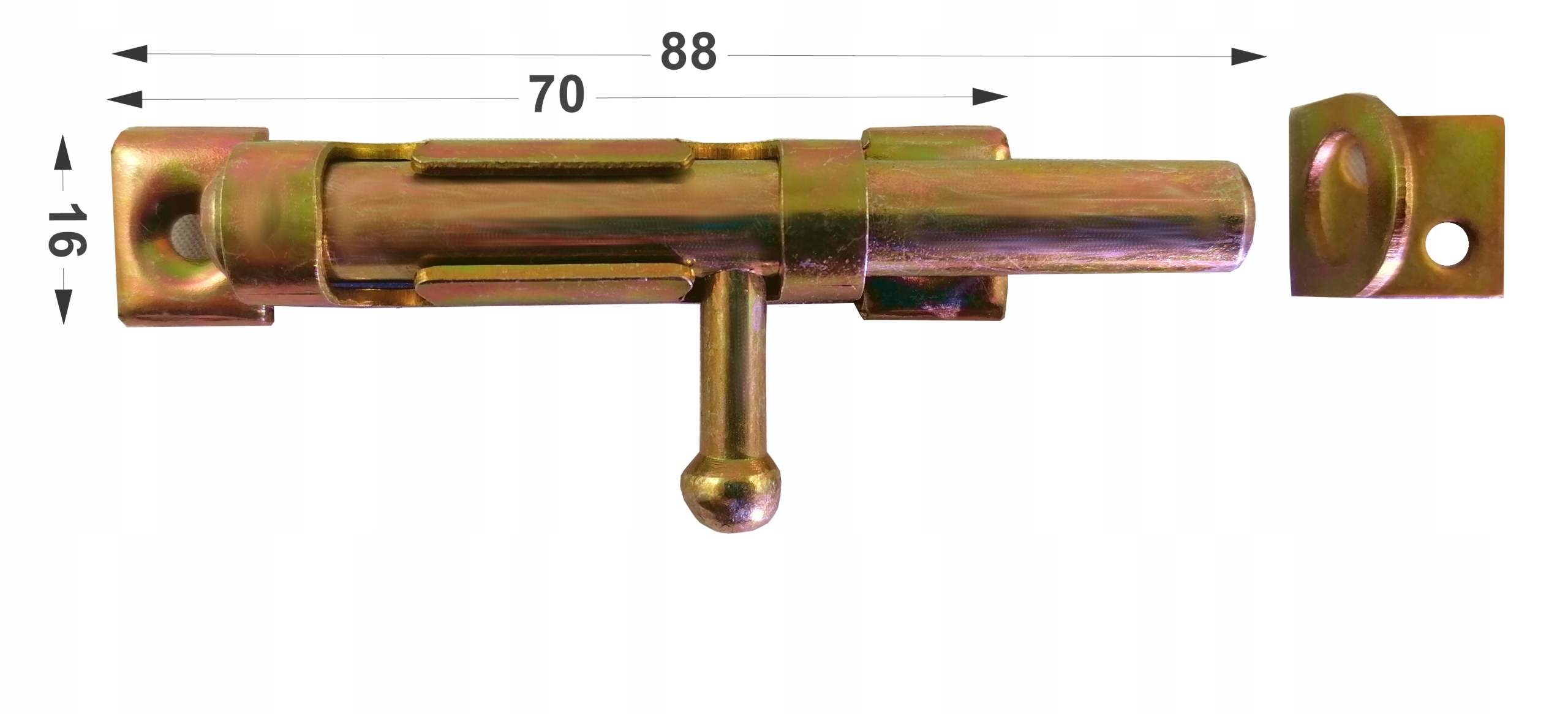 ZASUWKA UNIWERSALNA DO BRAM DRZWI 70MM WĄSKA Kod producenta zo70wp