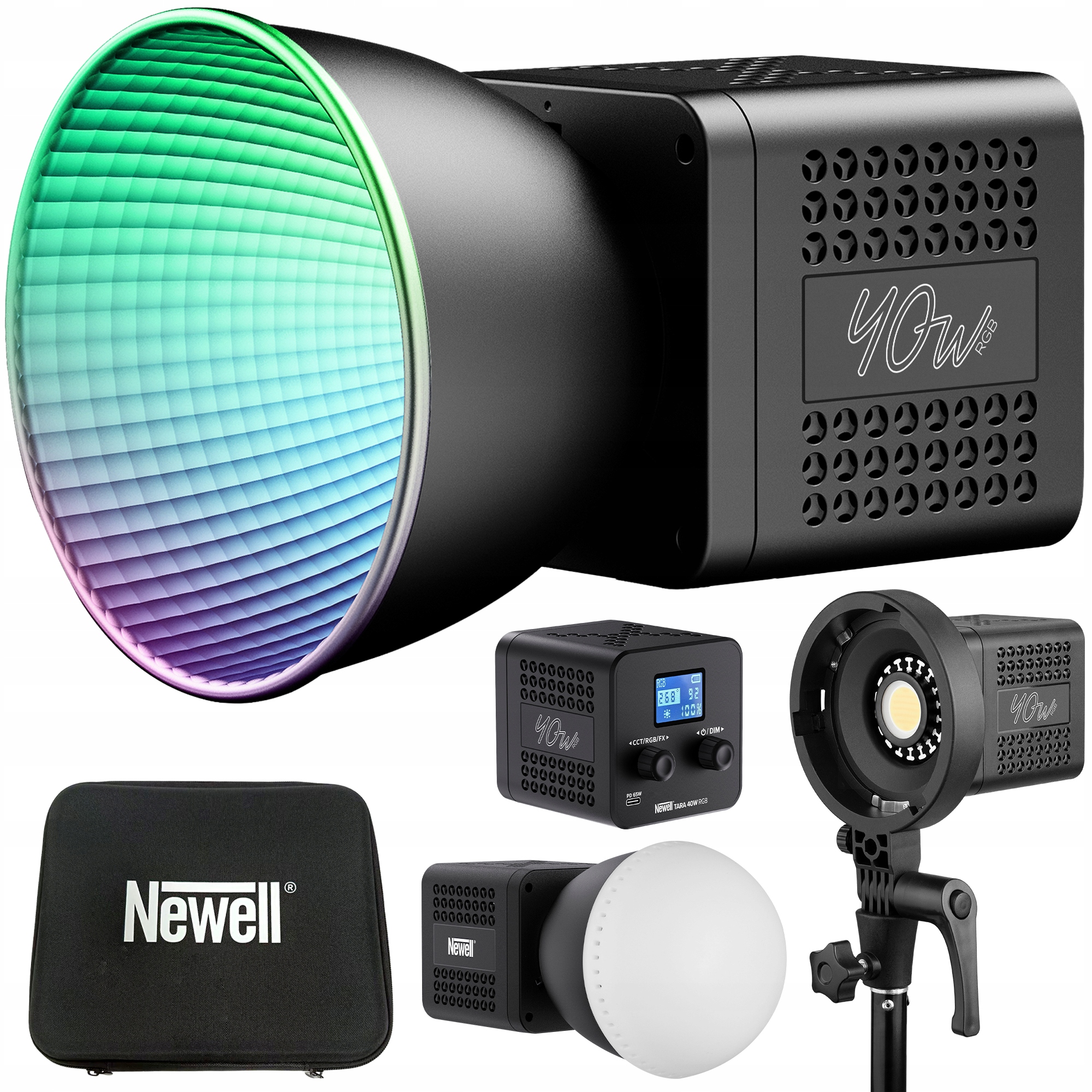 Lampa Led Newell Tara 40 Rgb Cob 2500 K – 6500 K