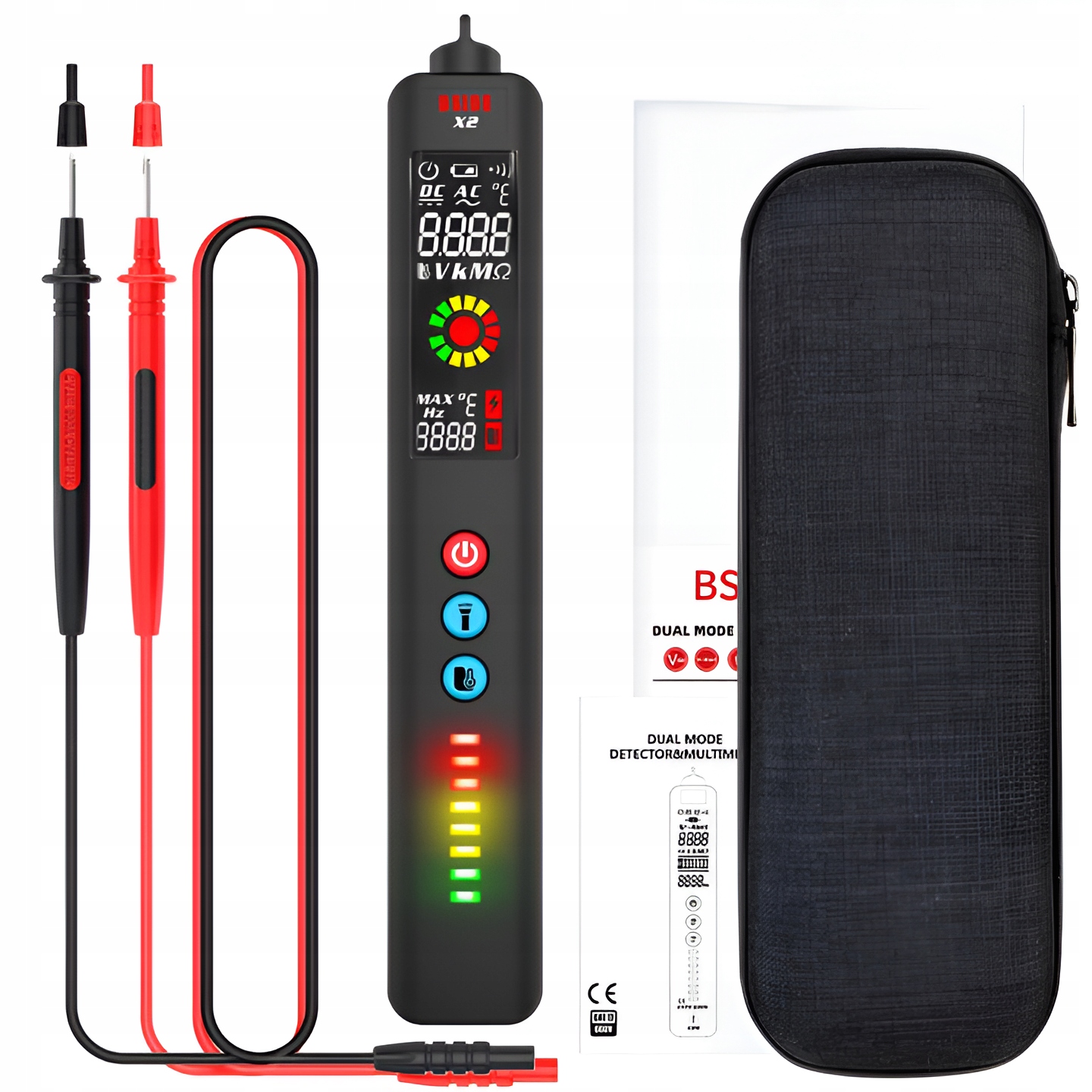 Digitální univerzální multimetr Bside X2 LCD Ncv Ir