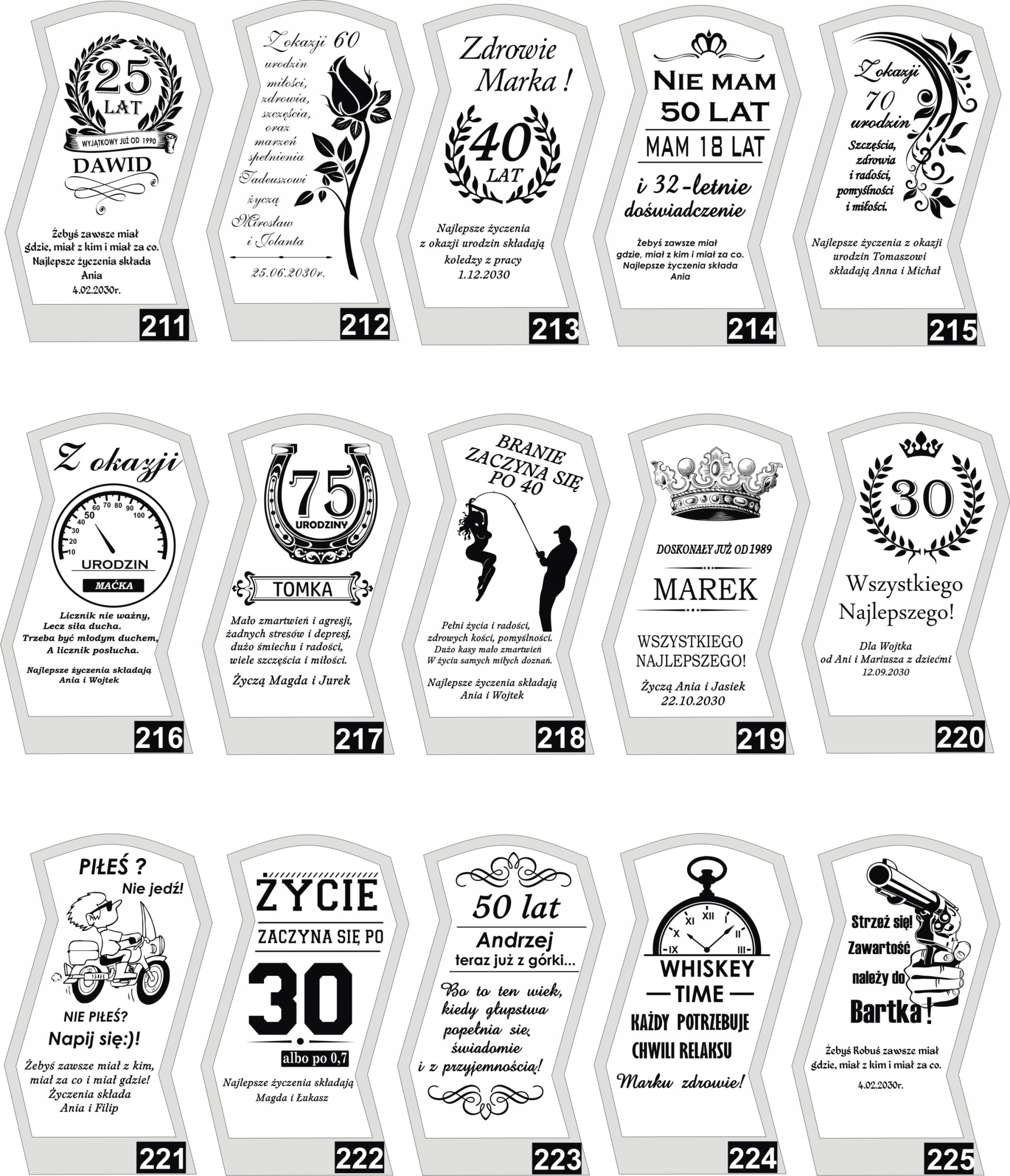 Karafka 2 szklanki do whisky z GRAWEREM ozdobne pudełko ROŻNE OKAZJE Rodzaj karafka