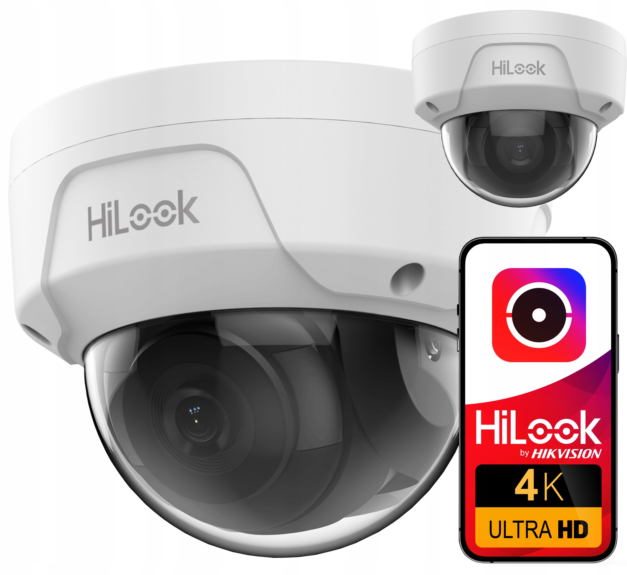 Ip kamera 8MPx Kopulová PoE Hilook by Hikvison IPC-D180H odolná proti vandalismu