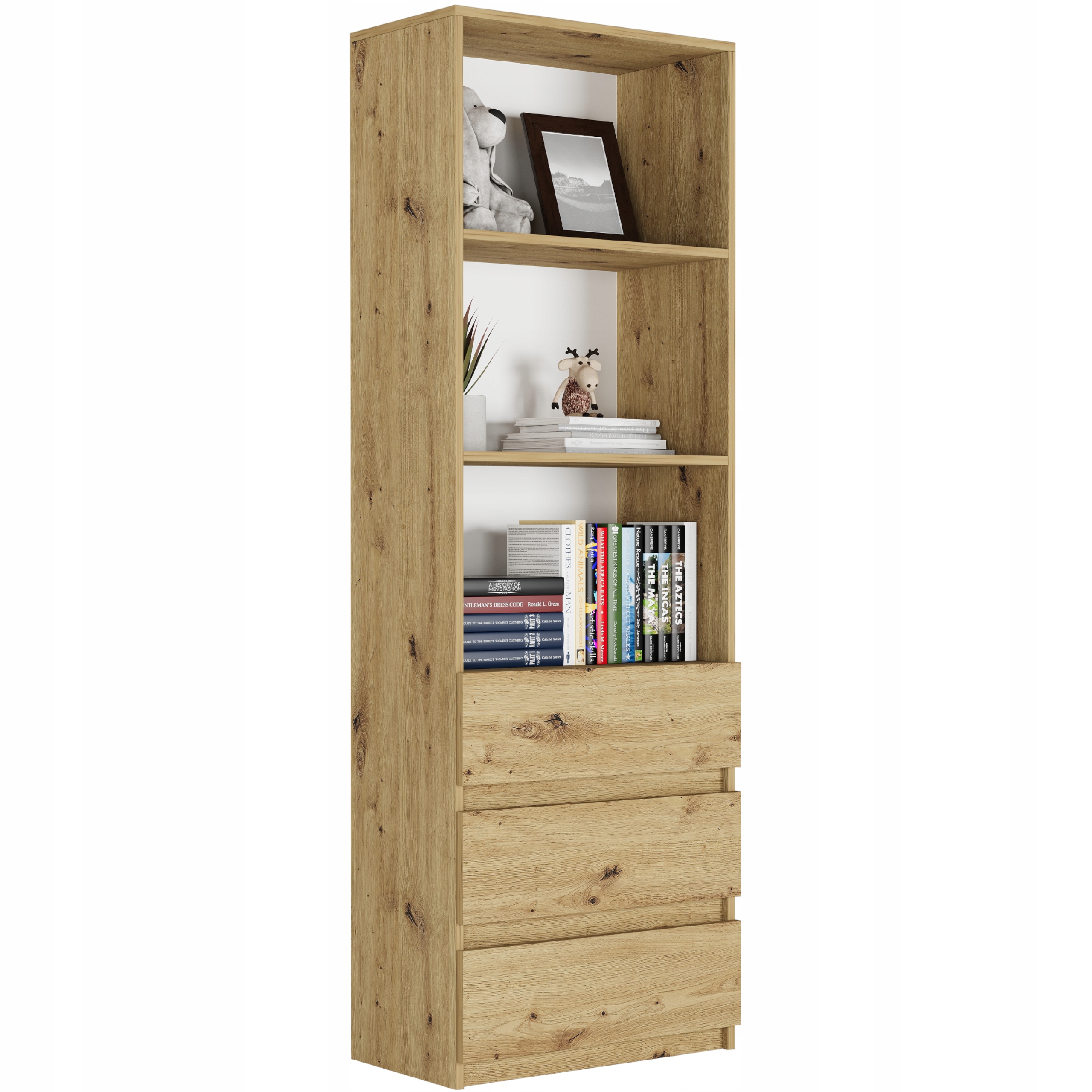 REGAŁ KSIĄŻKI BIUROWY 3 SZUFLADY 3 PÓŁKA B-3 ARTISAN