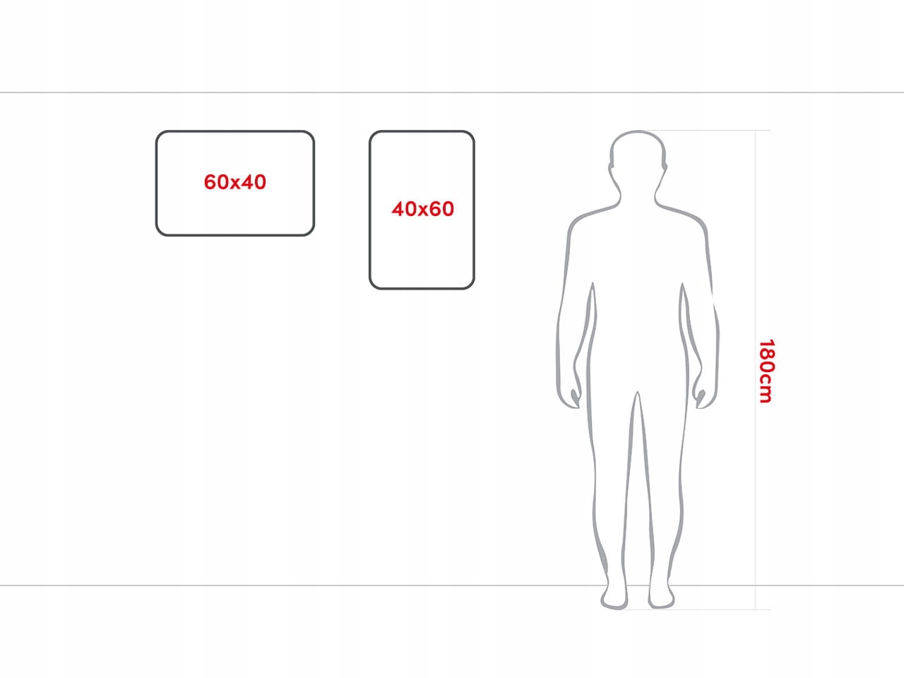 Tablica korkowa 60x40 drewniana BIAŁA + pinezki Wysokość produktu 40 cm