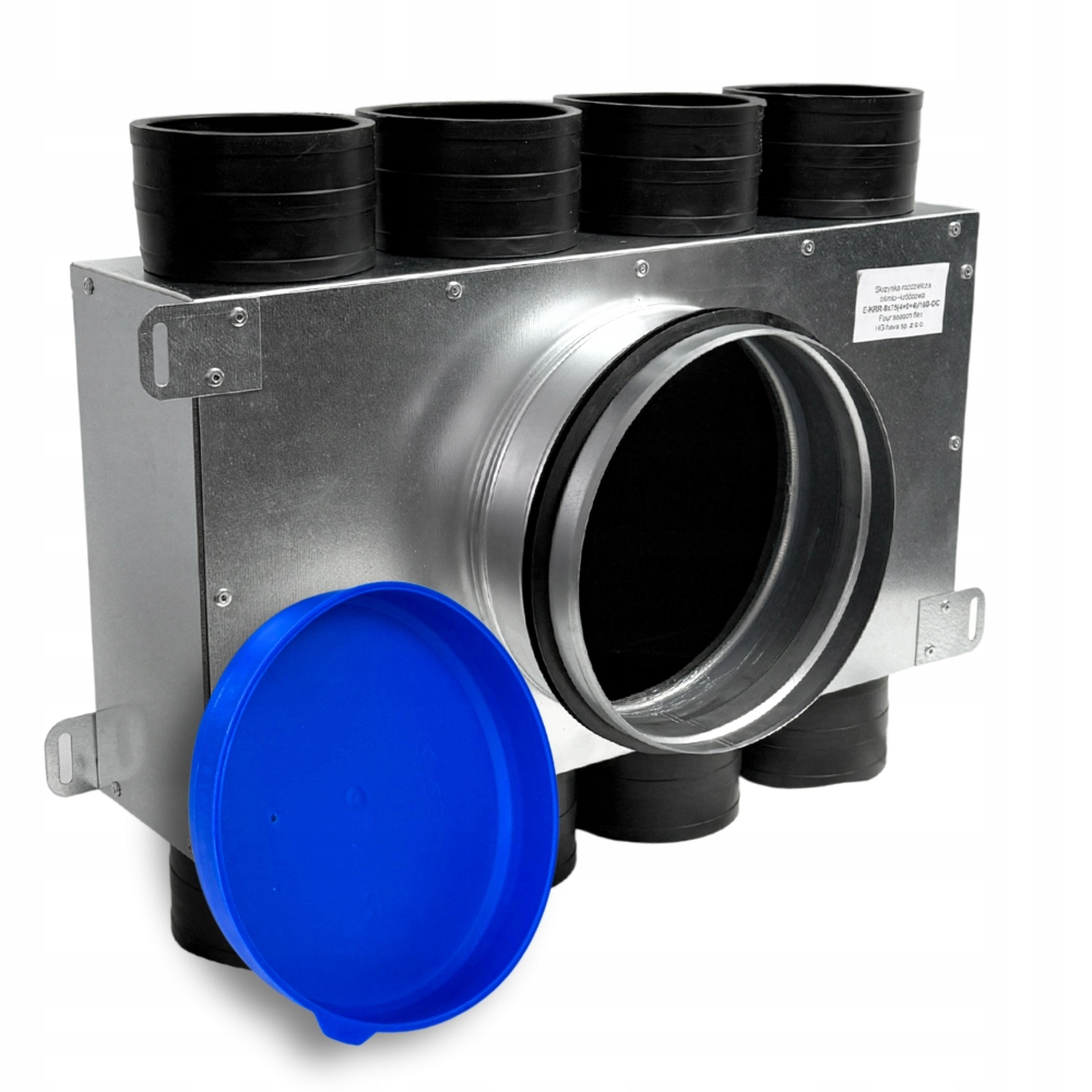 Rozvaděčový ventilační trubkový rozdělovač fi160 8x75 mm