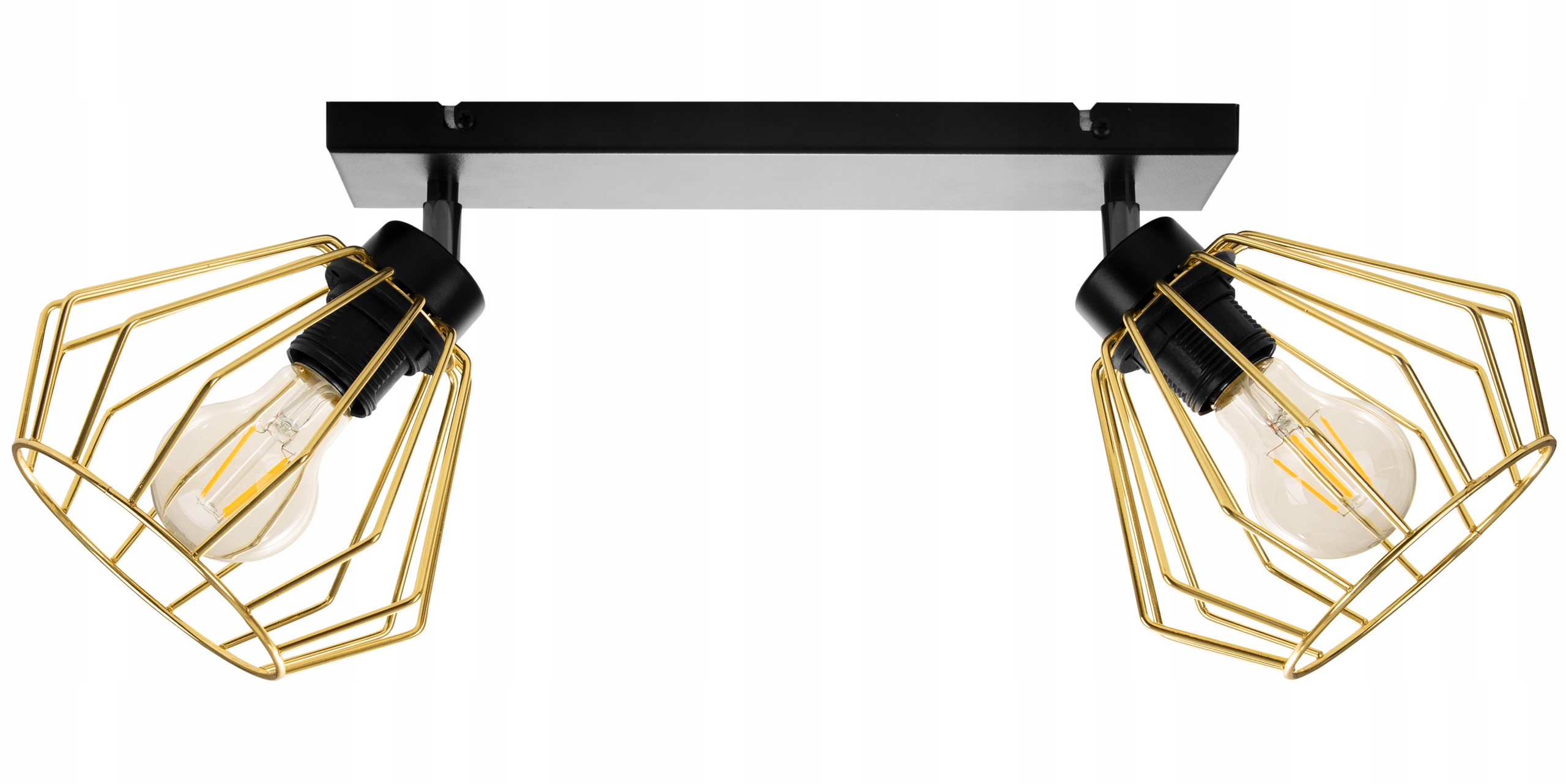 

Lampa Wisząca Sufitowa Żyrandol Złota Plafon Led