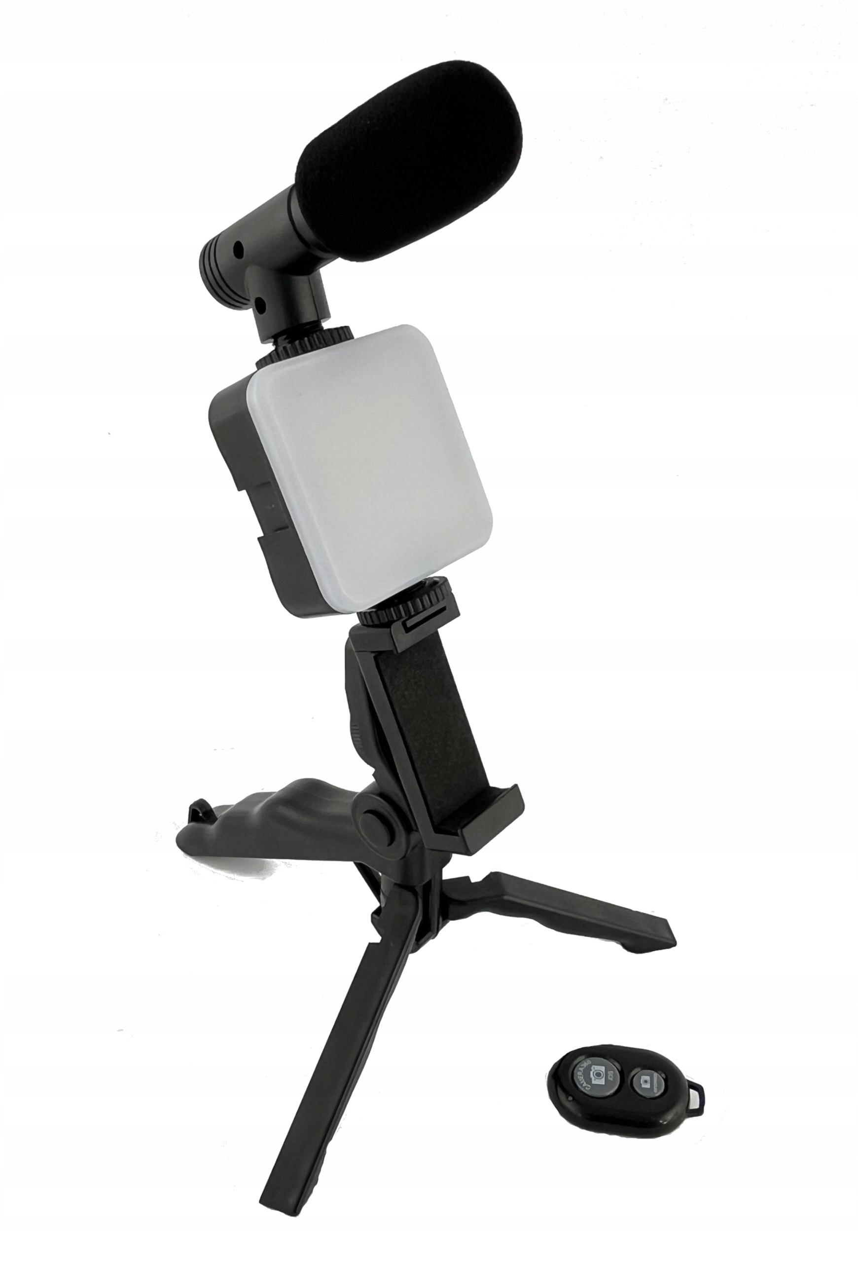 Zestaw VLOG: Mikrofon, statyw, lampa LED. GRATIS!!