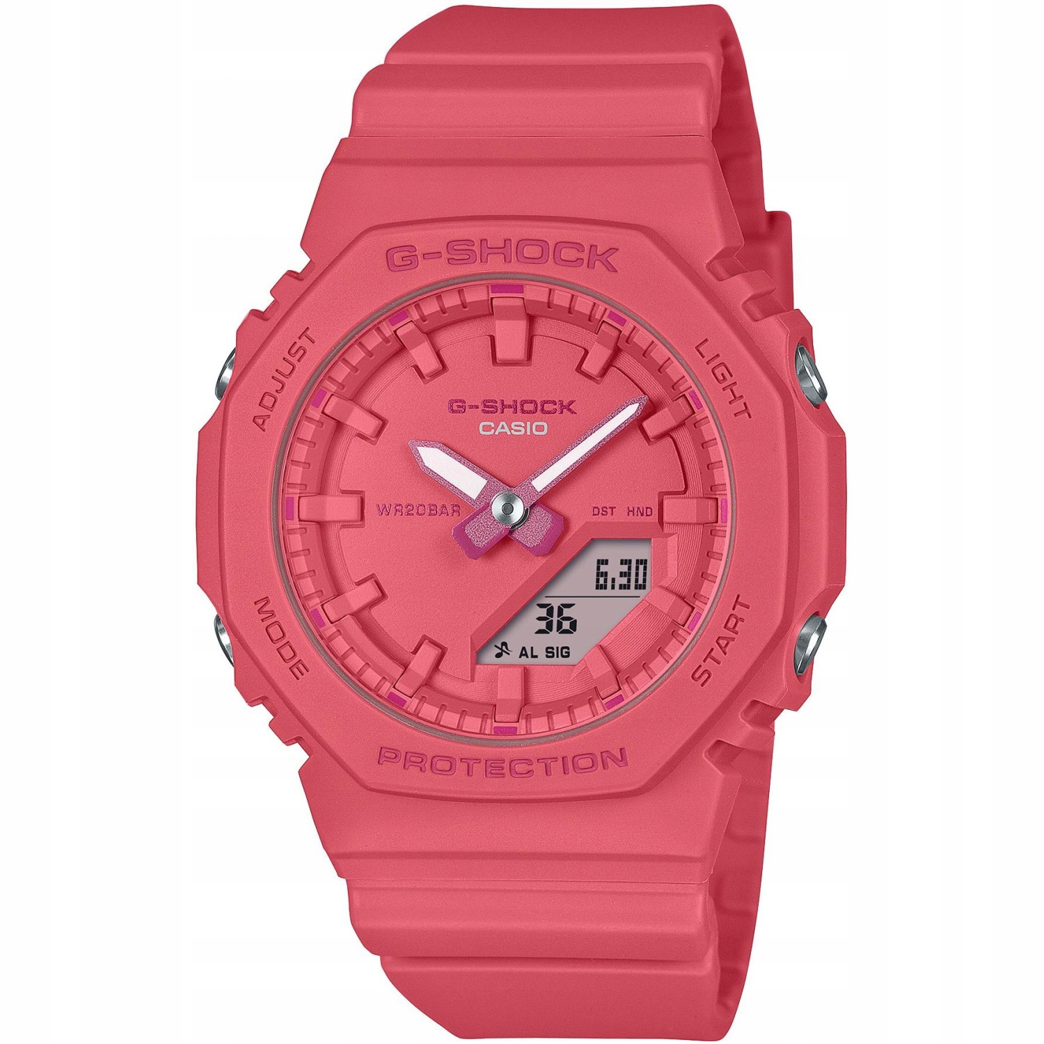 Hodinky Casio G-Shock GMA-P2100-4AER, červený řemínek