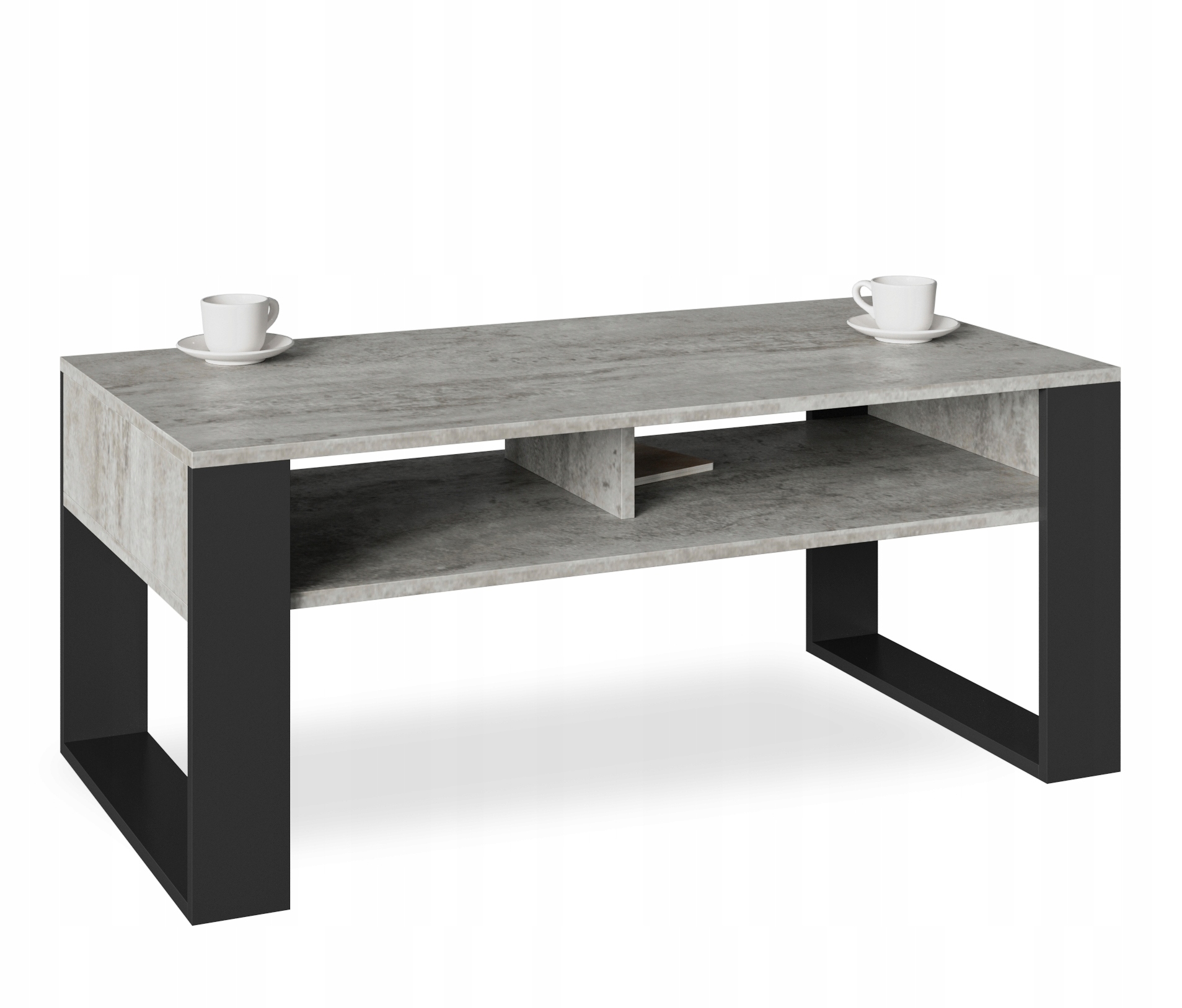 

Stolik kawowy ST7 beton czarny ława loft retro
