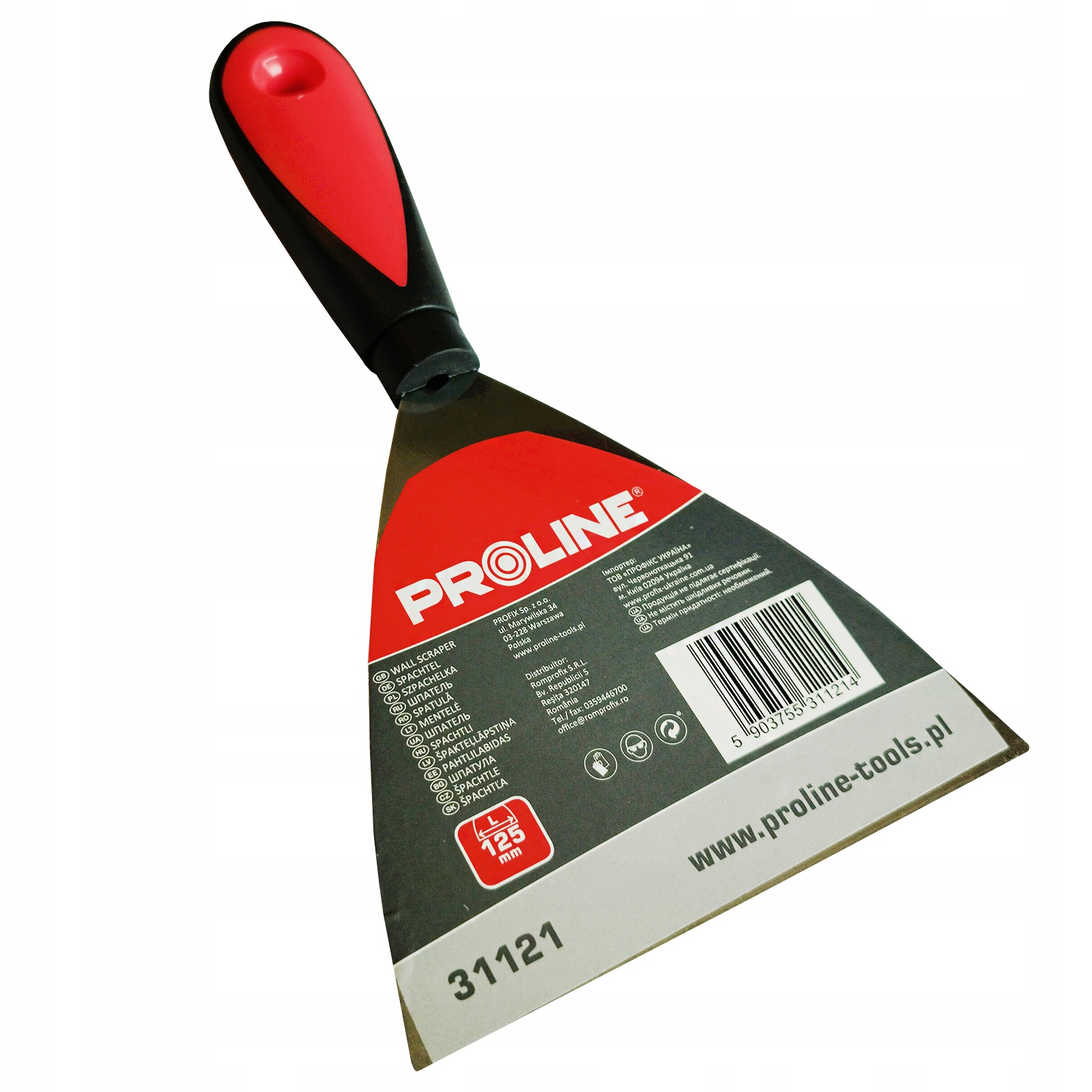 

Proline Szpachelka Do Płyt Gk Gładzi Gipsu 125mm
