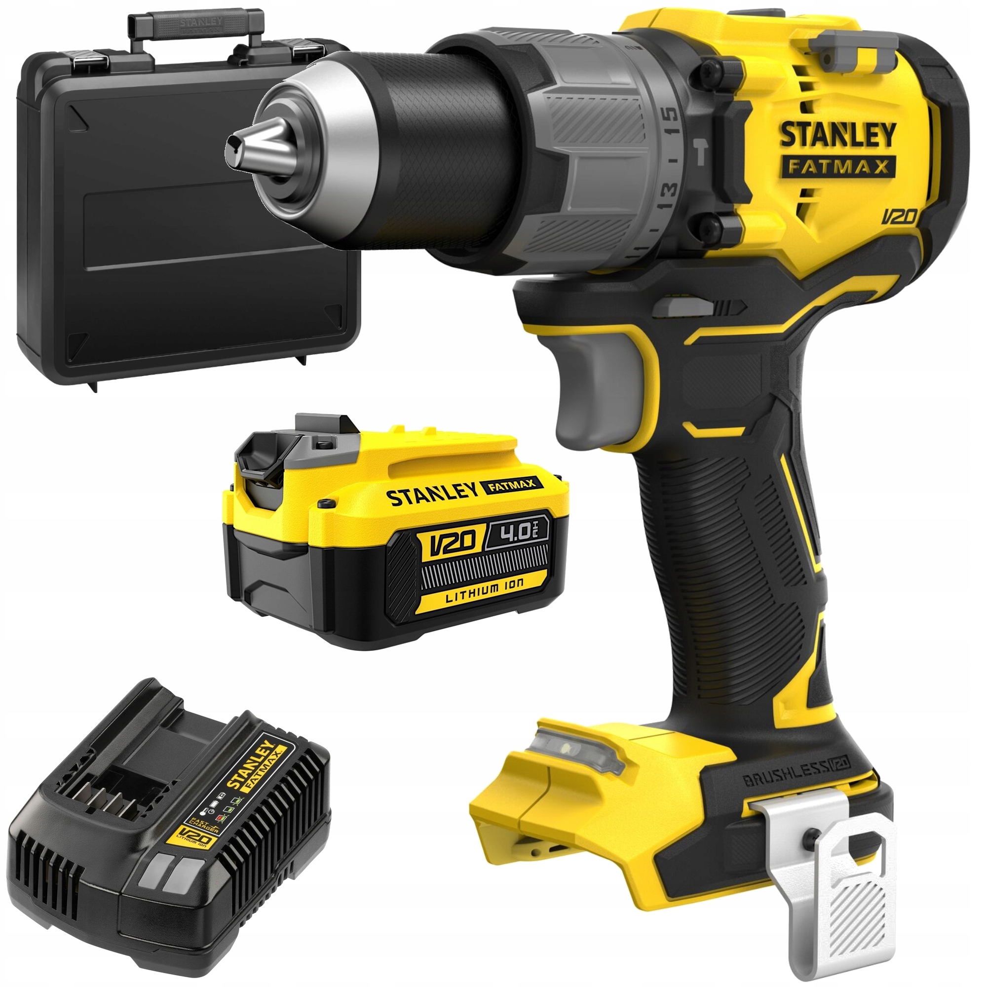 Wkrętarka udarowa bezszczotkowa 18V 80Nm Stanley SFMCD726M1T Aku 4Ah Ład