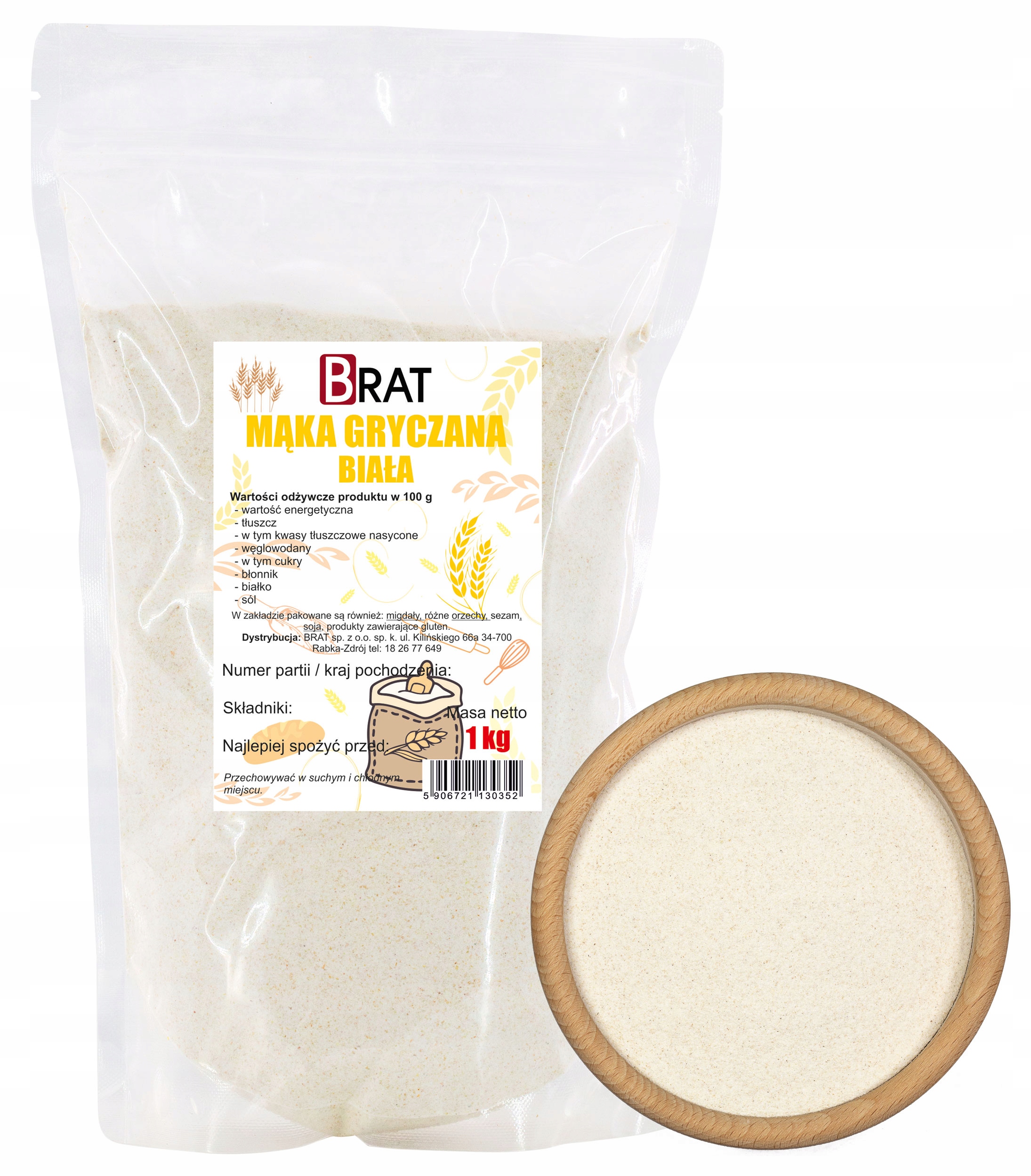 Levně 4X Brat Pohanková mouka 1 kg