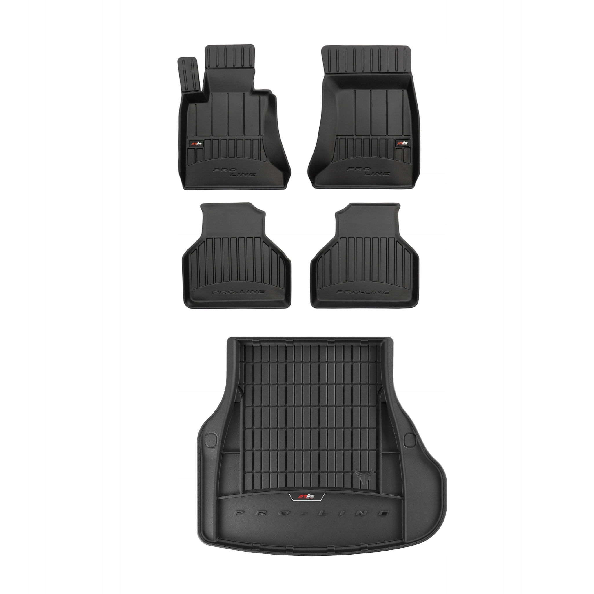 Frogum 3D Sada gumových koberců a rohože s logem pro Bmw řady 7 E66 2001-2008