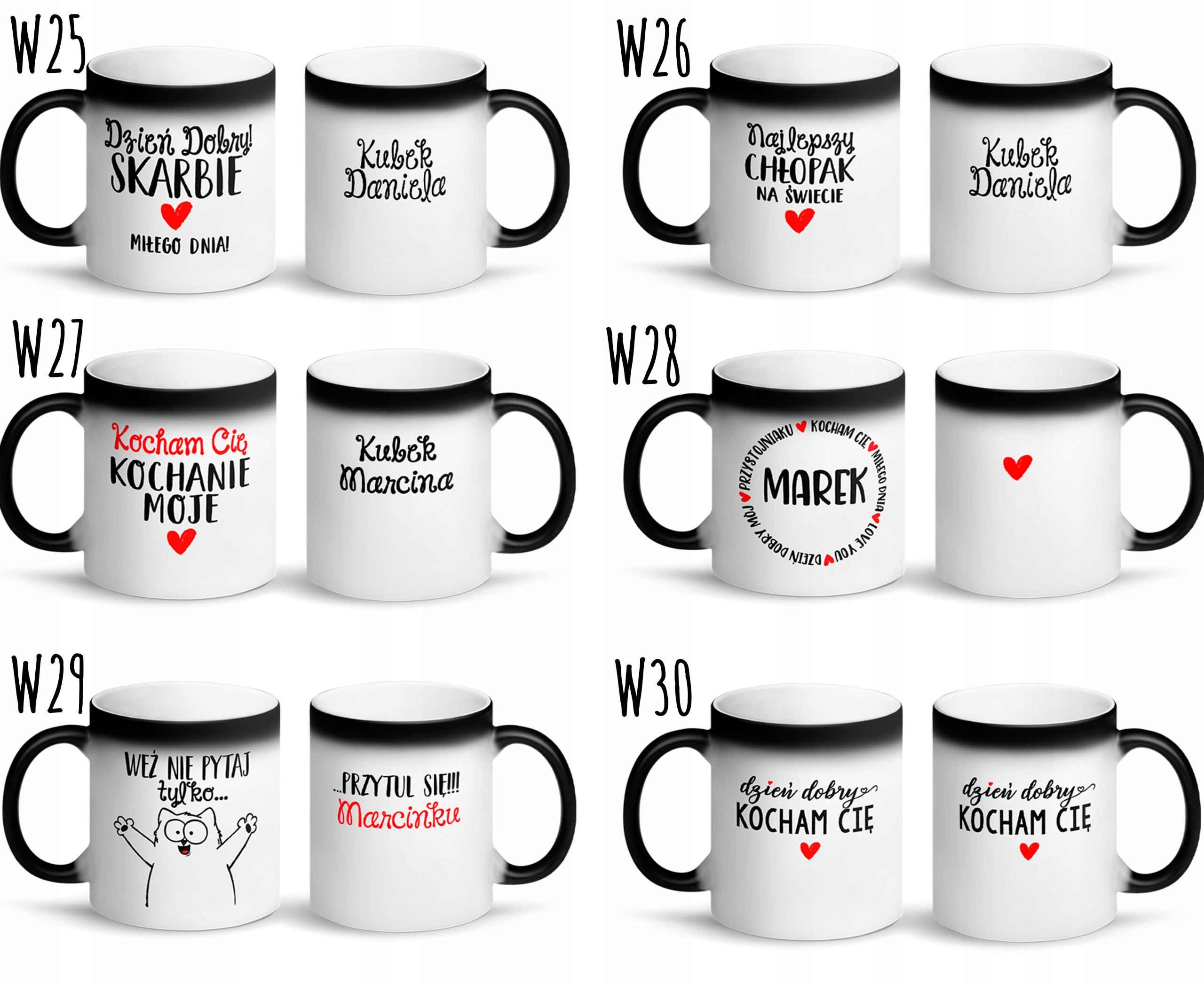 MAGICZNY KUBEK NA DZIEŃ CHŁOPAKA +IMIĘ GRATIS Materiał wykonania ceramika