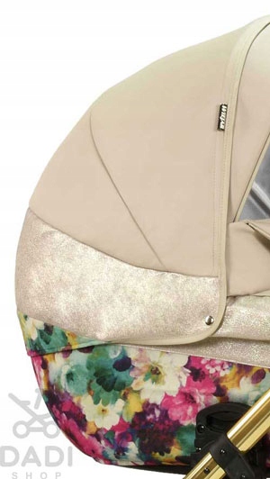 Stylowy wózek dziecięcy Molokai Duo Wiejar 3w1 ZŁOTY STELAŻ HIT ! Rodzaj kół Żelowe