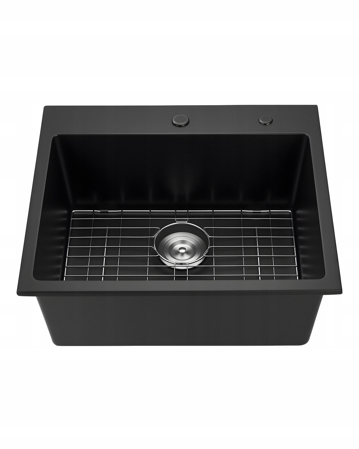 Granitový Kuchynský Drez Vevor 635X559X254 MM Čierny, Pevný Na Dosku
