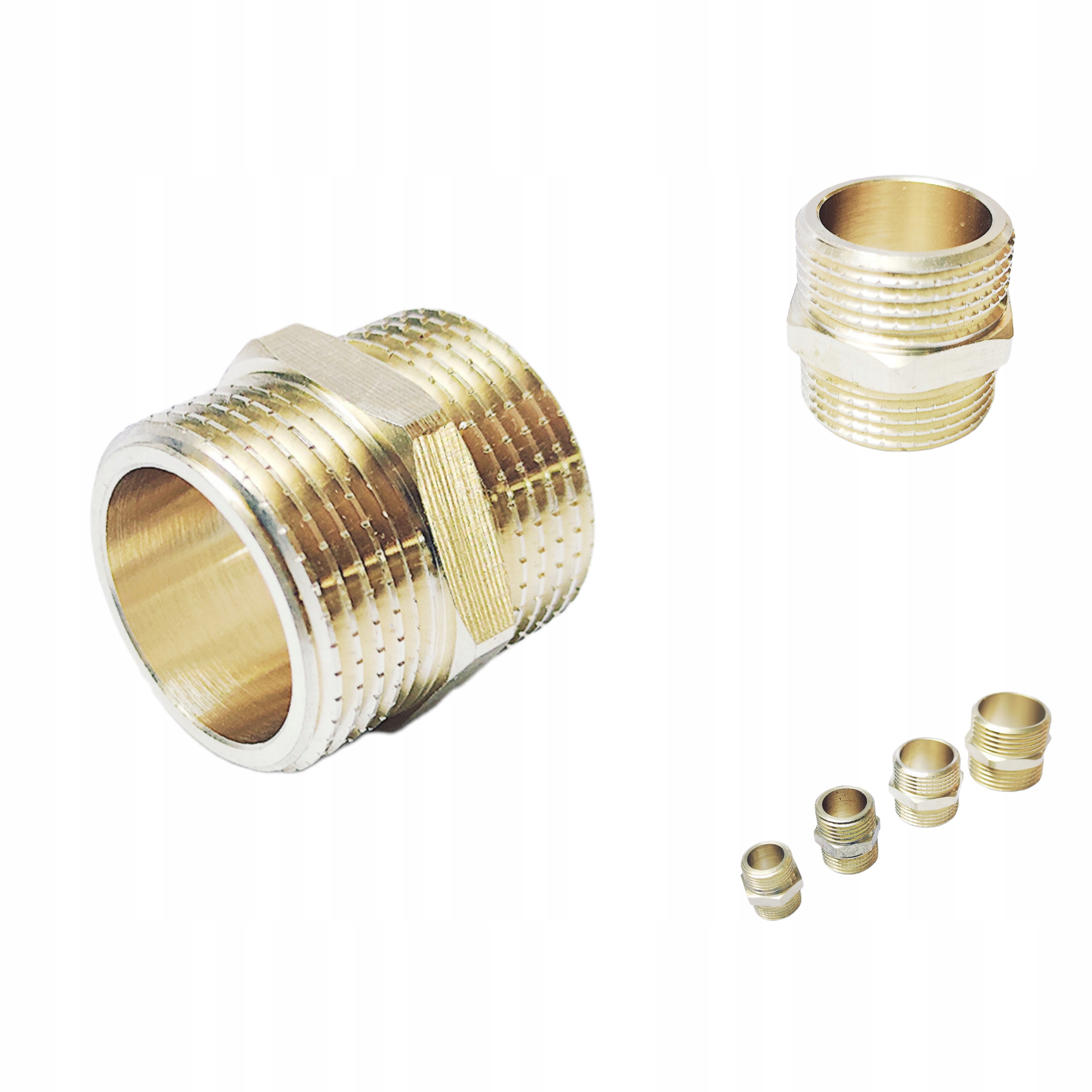

Nypel Mosiężny 1/2" Nippel Dwuzłączka 1/2 Cal