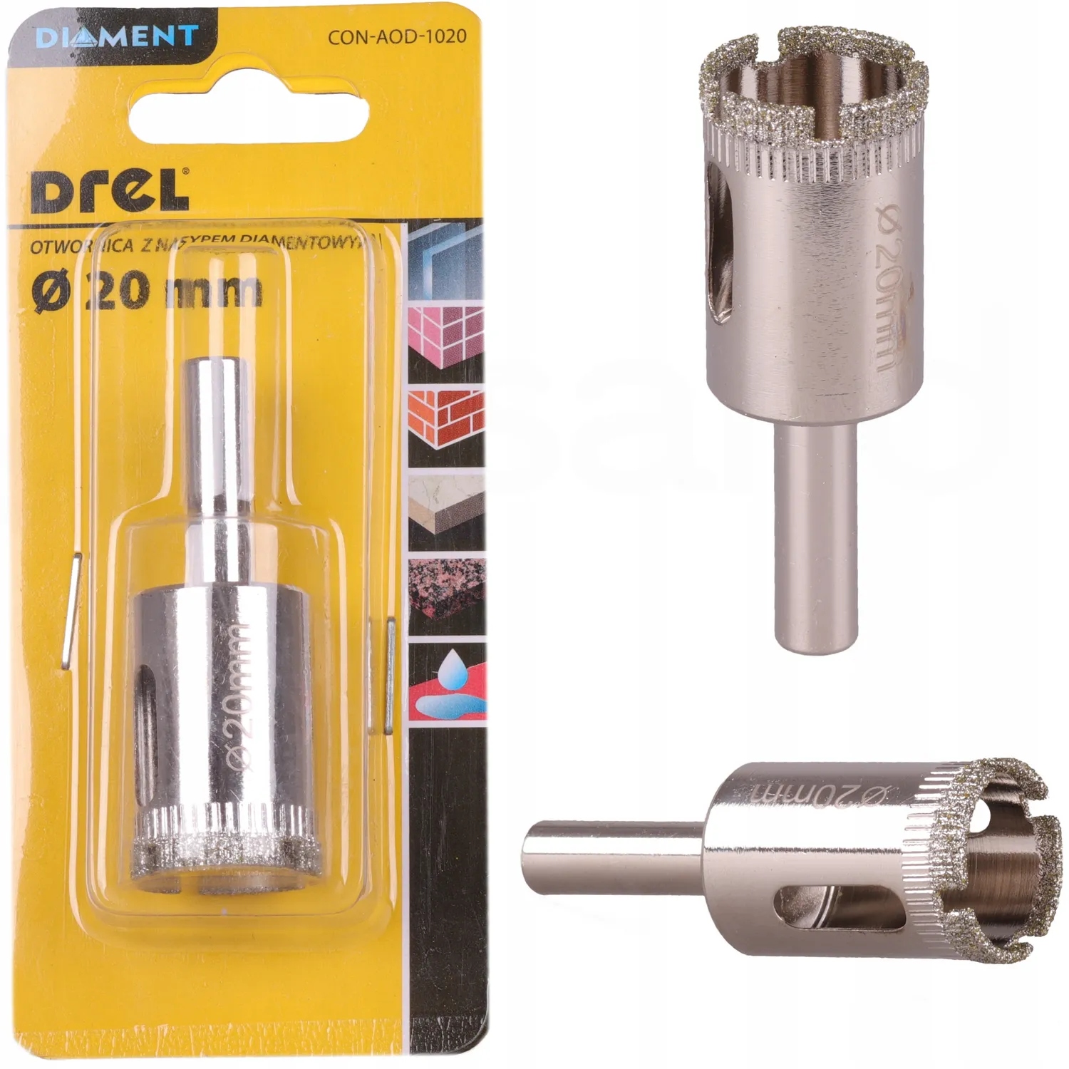 

Wiertło Diamentowe 20MM Otwornica Do Gresu Ceramik