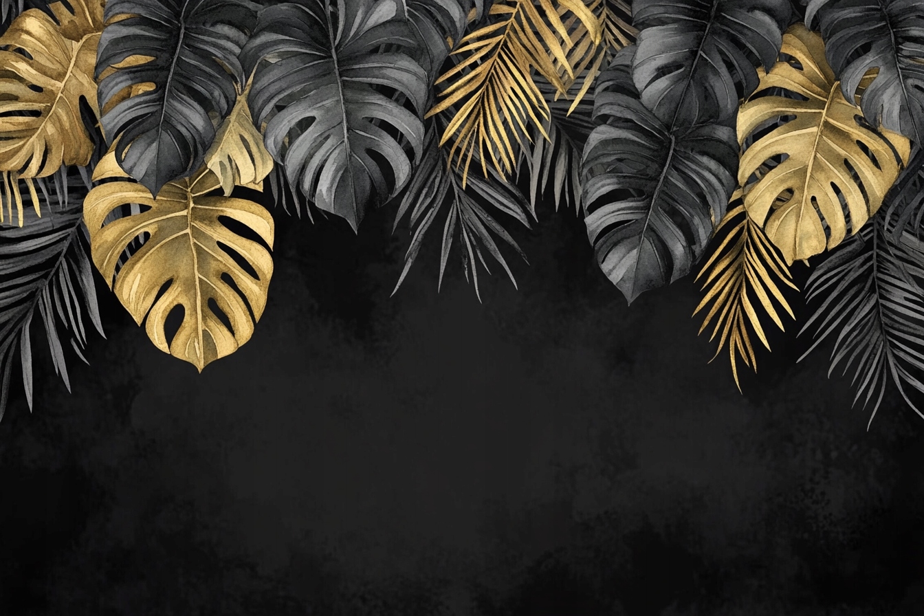 Fototapeta Flizelina Rostliny Listy Monstera Palma Glamour 368x254 130g