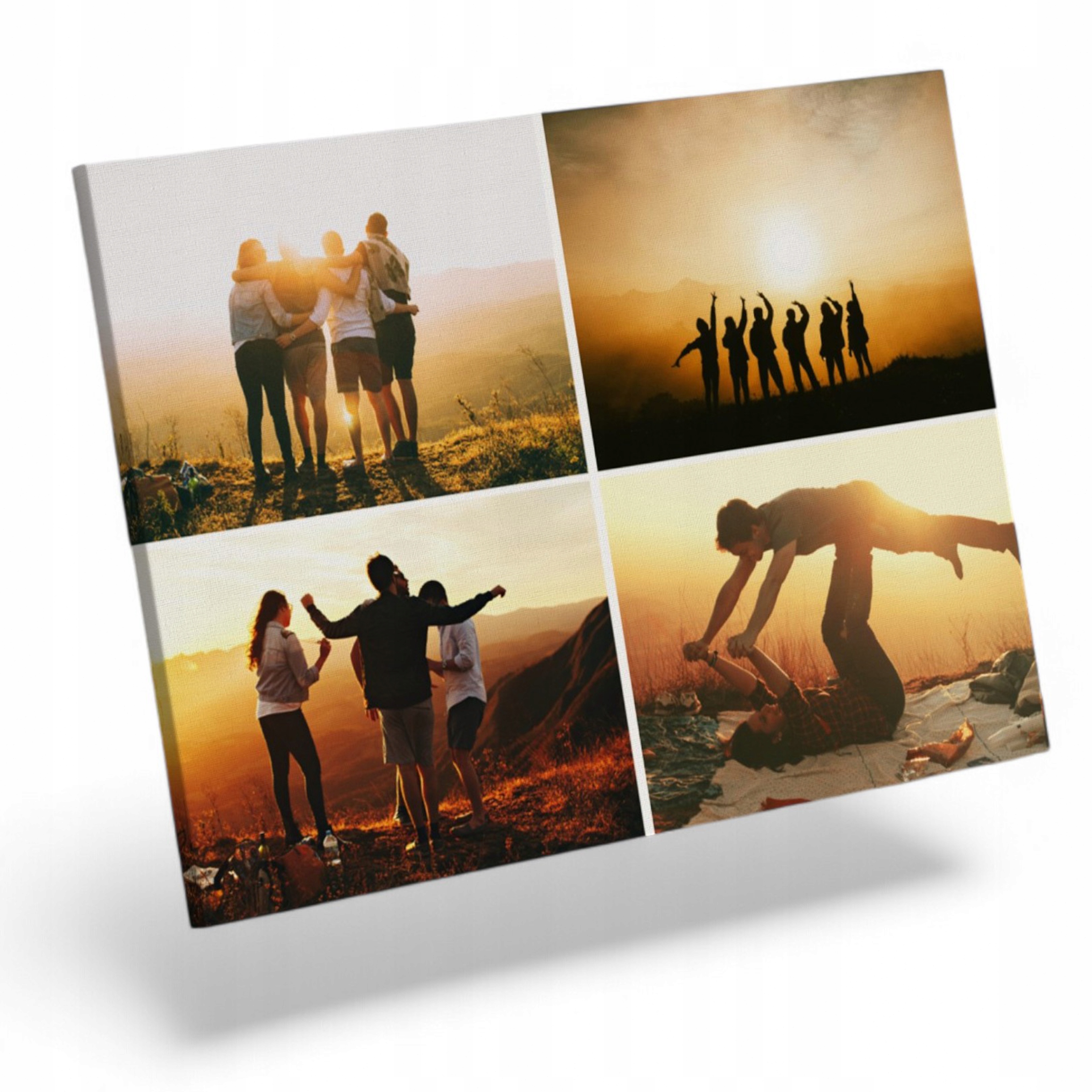 FOTO-obraz na plátně Vaše fotografie 100x70 Koláže Kreator Vzory 4 Fotografií